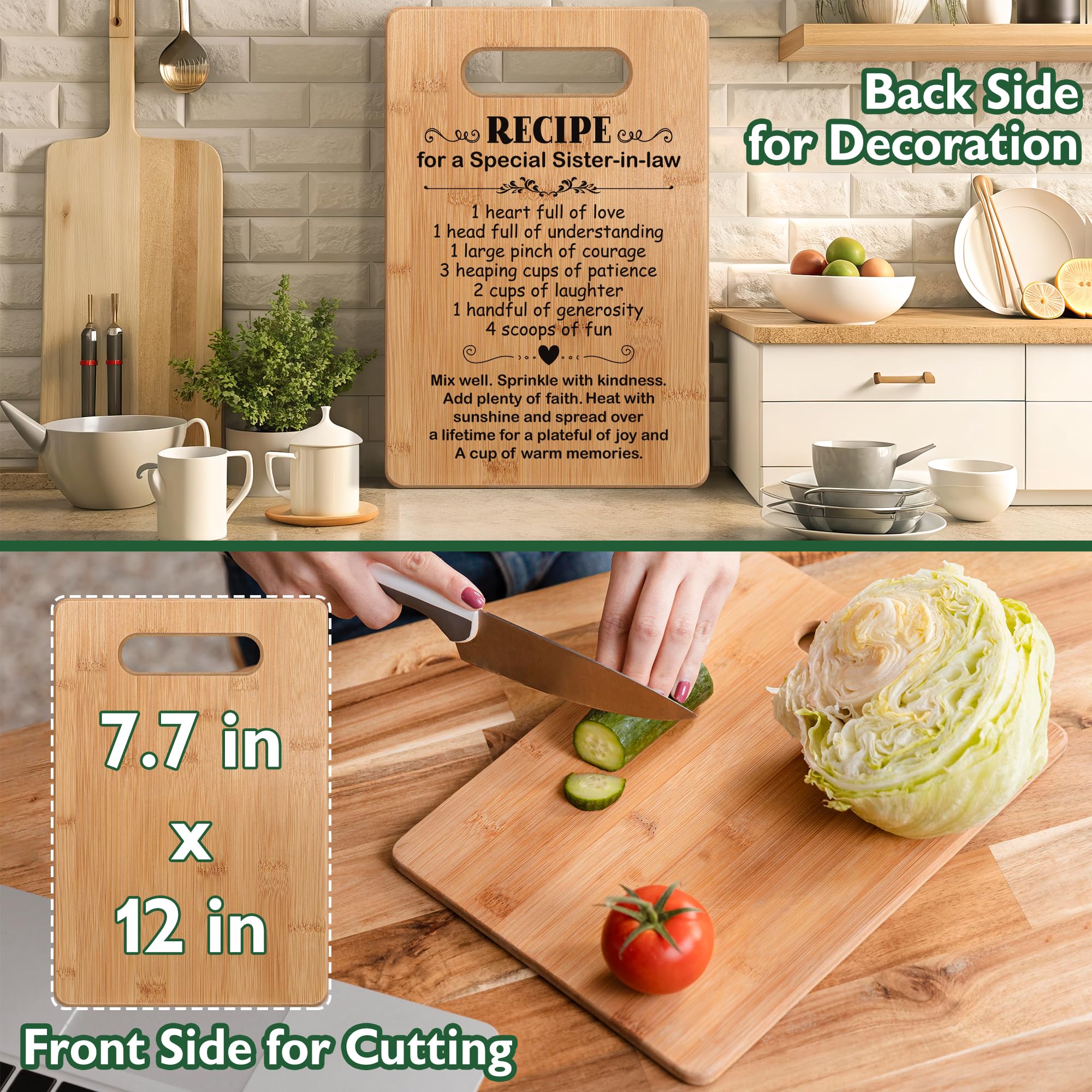Popular Birthday Gifts for Aunt, Cutting Board Gift for Auntie, Cute Aunt Gifts from Niece Nephew, Auntie Gifts for Mother's Day