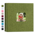 Mublalbum Small Photo Album 4x6 100 Photos Linen Cover Picture Book with Horizontal Pockets for Wedding Family Anniversary and Baby (Beige)