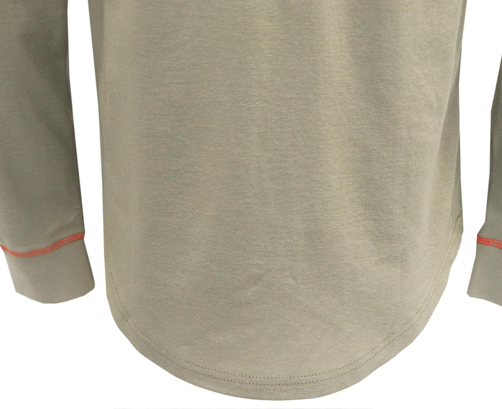 BOCOMAL FR Shirts for Men Lightweight Crew Long Sleeve Flame Resistant/Fire Retardant Shirt…