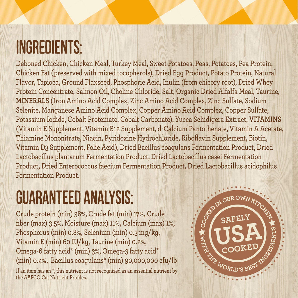 Merrick Purrfect Bistro Grain Free Natural Dry Cat Food For Adult Cats, Real Chicken And Sweet Potato Recipe - 12 lb. Bag