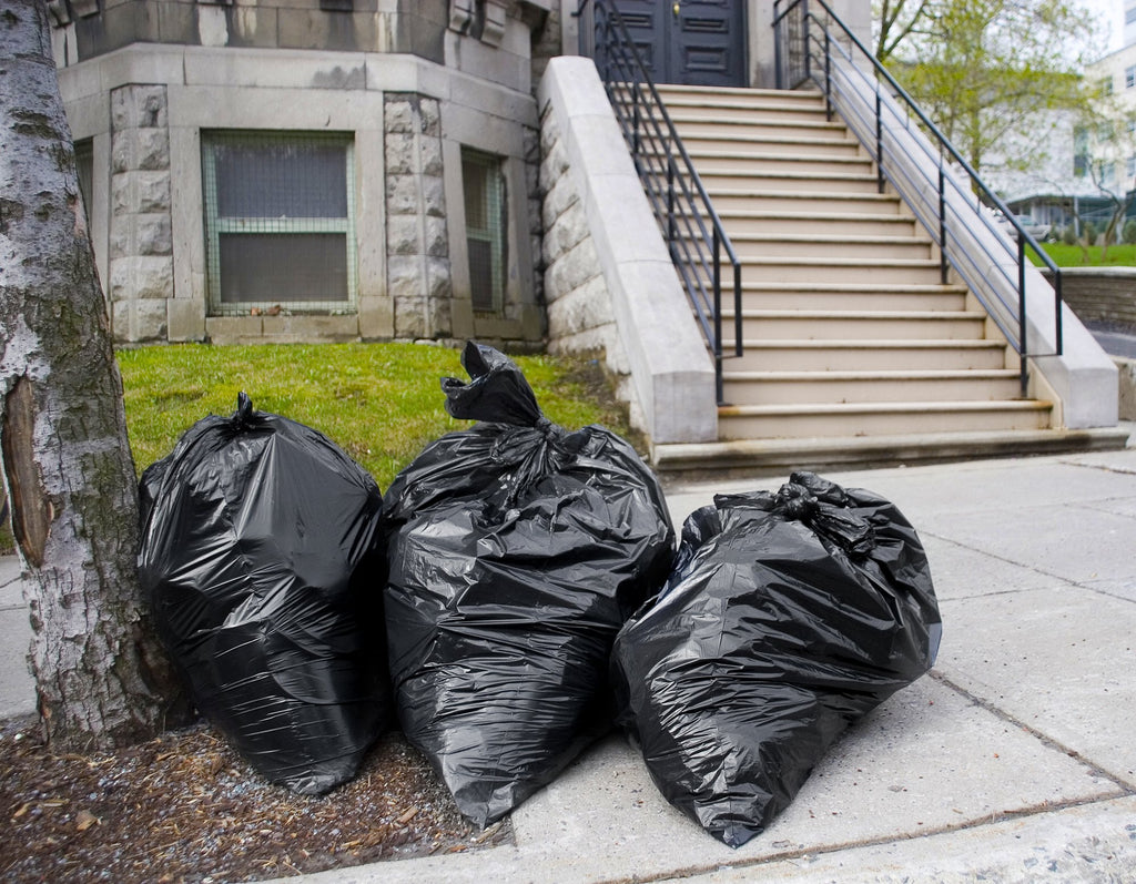 Tasker 44-45 Gallon Trash Bags Heavy Duty, (Value 100 Bags w/Ties) Extra Large Black Trash Bags - 39 Gallon - 40 Gallon - 42 Gallon - 45 Gallon - Large Black Garbage Bags Heavy Duty