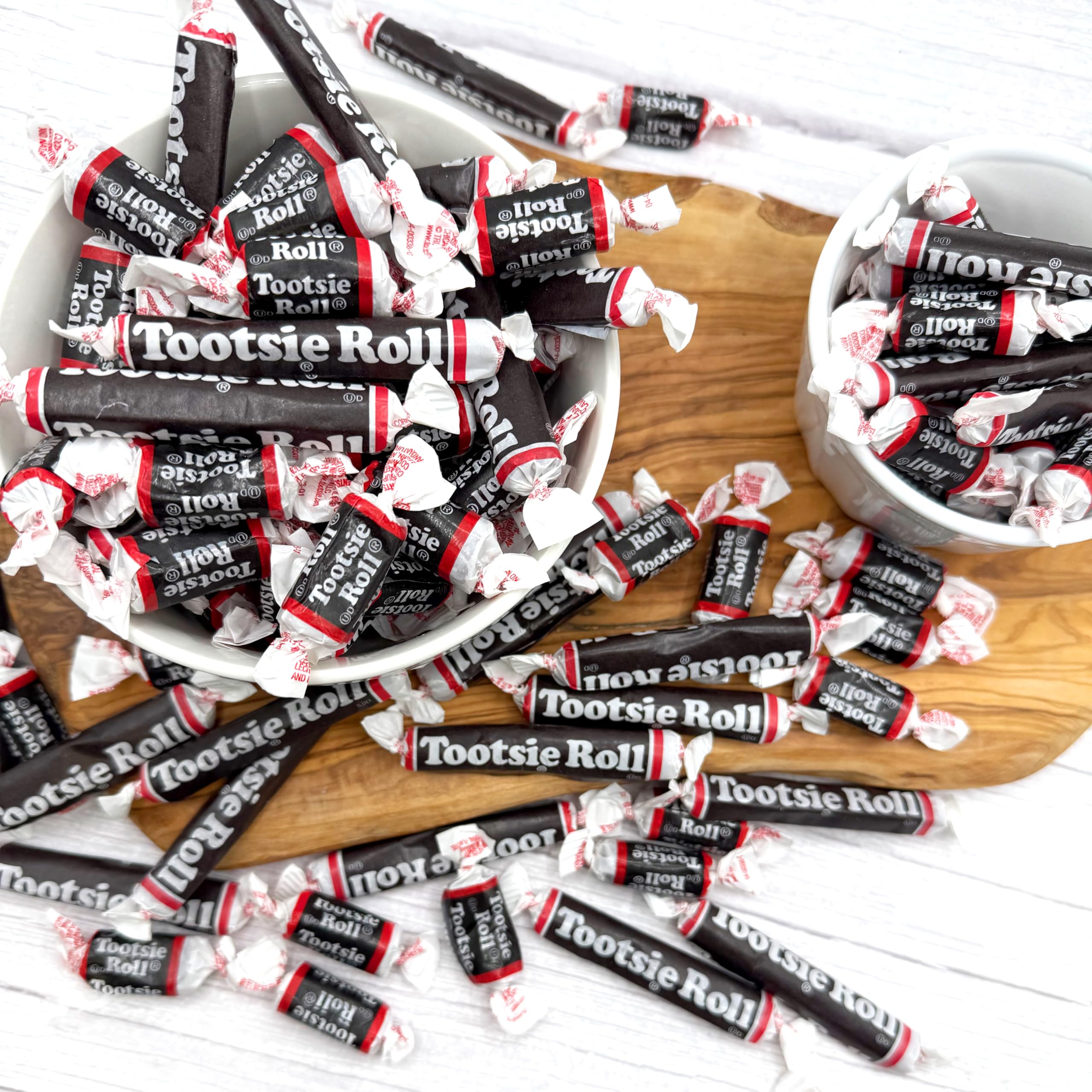 TootsieMidgees & Large Mix, 2lb Bulk Bag, Mini & Large Chocolate Bars, Individually Wrapped Bulk Candy, The Hampton Popcorn & Candy Company