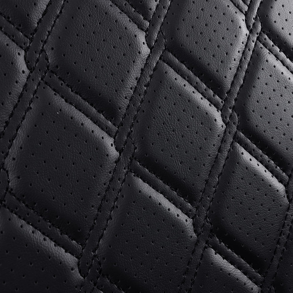 Huidasource Grand Cherokee Seat Covers, 2 Pieces Waterproof Leather Customized Car Seat Cushion Covers Protectors Compatible with Jeep Grand Cherokee 2011-2022 (2Pcs Front/Black)