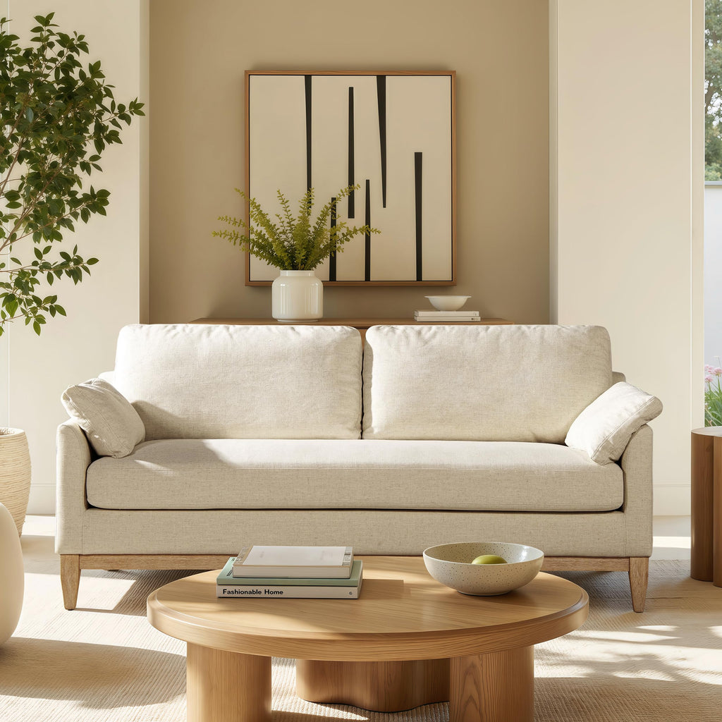 Jennifer Taylor Home Pasadena 36" Wide Modern Farmhouse Accent Arm Chair, Burnt Orange Performance Velvet