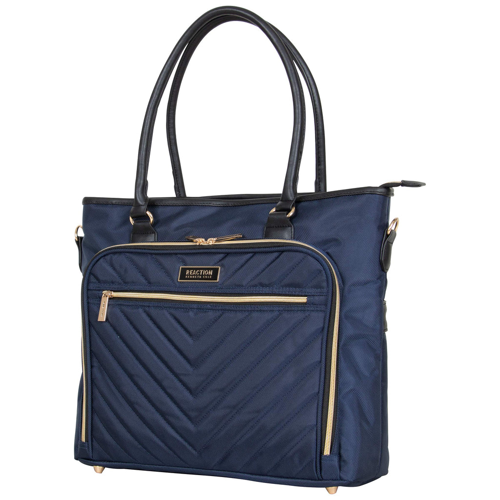 Kenneth Cole REACTION Chelsea Quilted Chevron 15" Laptop & Tablet Business Tote with Removable Shoulder Strap