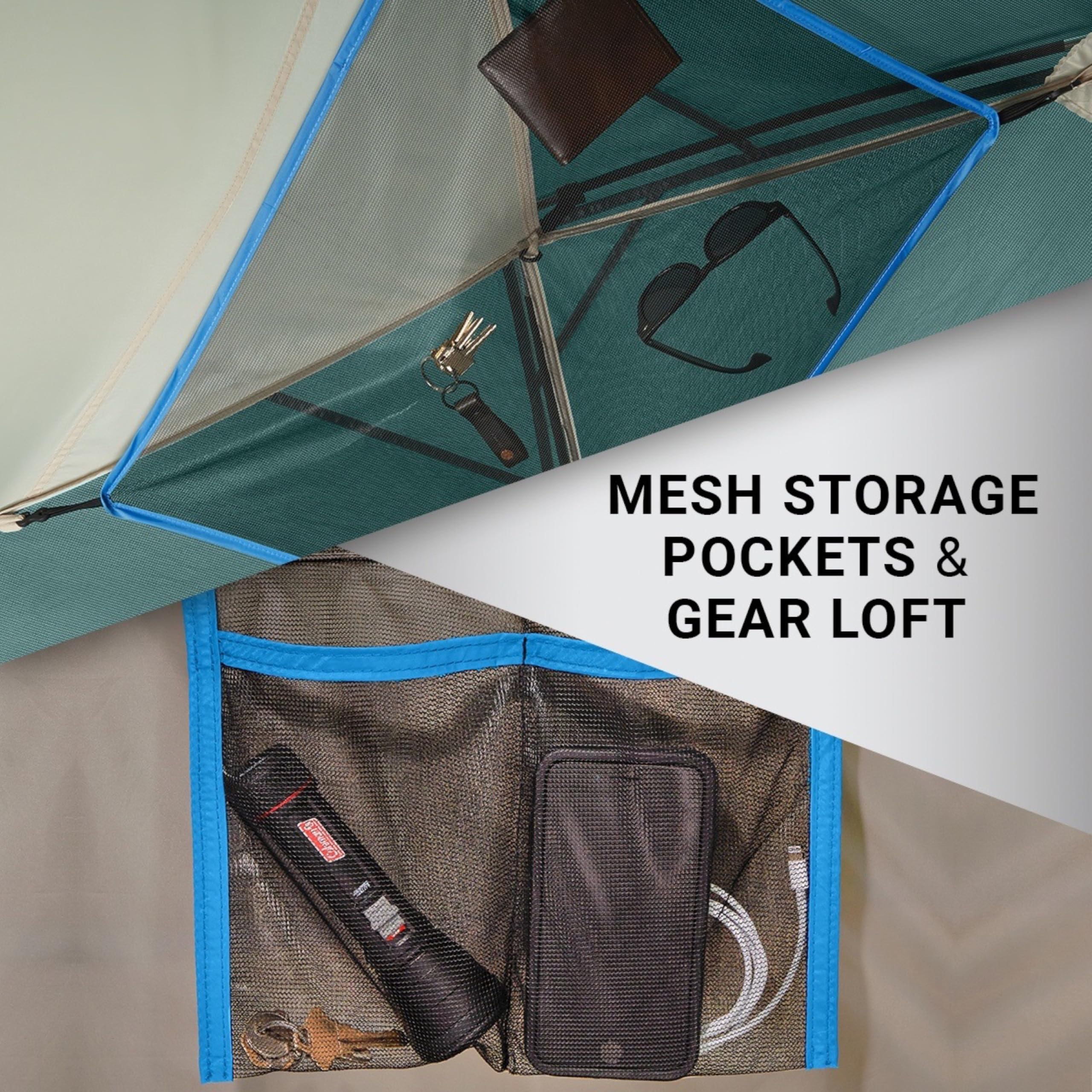 Coleman Skydome Camping Tent with 5 Minute Setup, 2/4/6/8 Person Weatherproof Tent with Rainfly & Carry Bag, 20% More Headroom Than Traditional Canopies