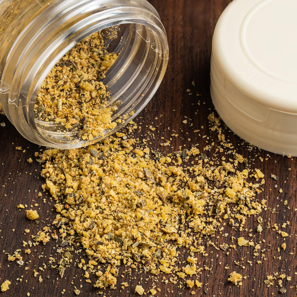 Dan-O's Cheesoning Block Seasoning Set, Small Bottles, 4 Pack, Includes Ranch Cheesoning, Red Pepper Cheesoning, Cheesoning, and Jalapeño Cheesoning Seasonings, Sugar Free, Zero Calorie, Use this Seasoning Kit in Pasta, Toppings or Sauce