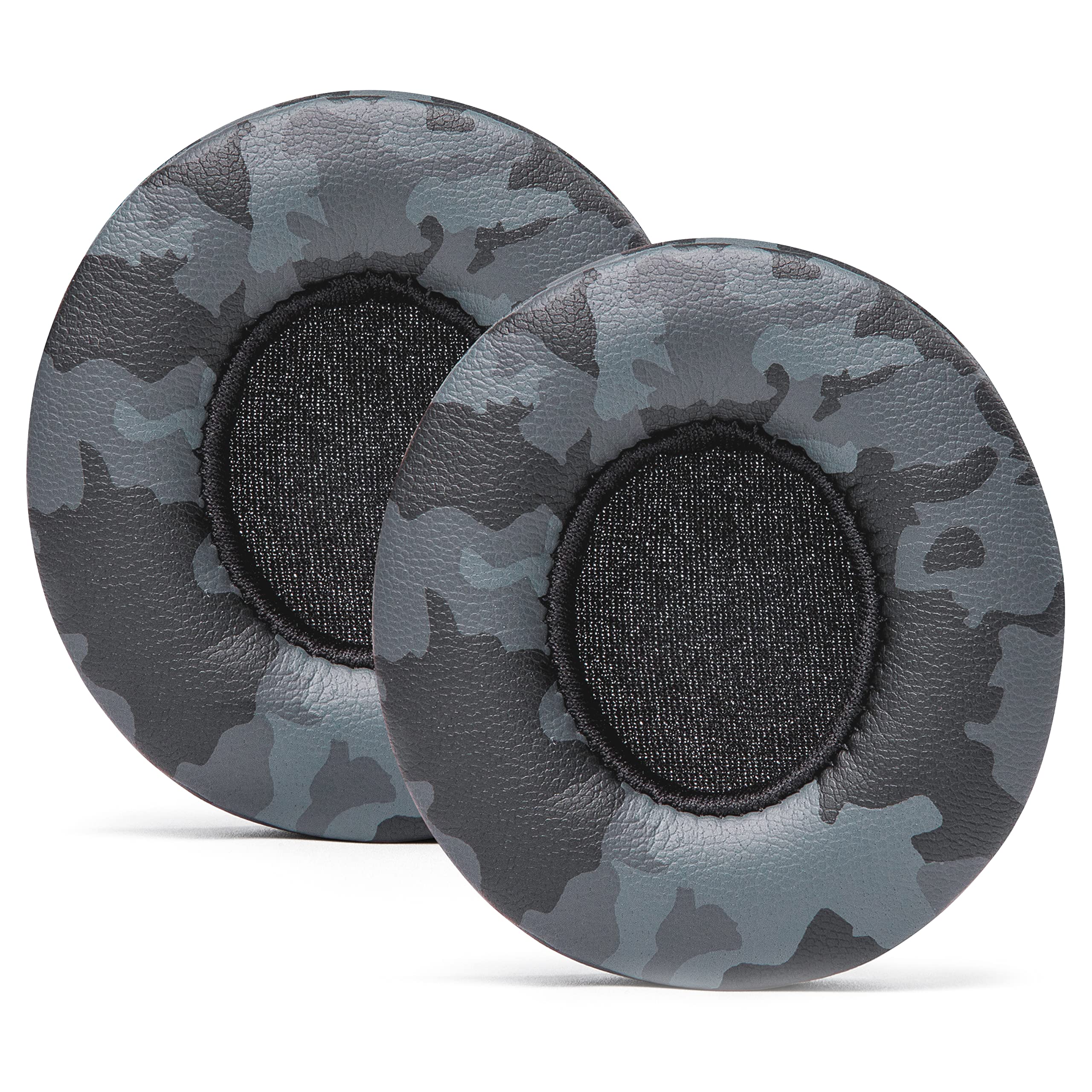 WC Extra Thick Replacement Earpads for Beats Solo 2 & 3 by Wicked Cushions - Ear Pads for Beats Solo 2 & 3 Wireless ON-Ear Headphones - Soft Leather, Luxury Memory Foam, Strong Adhesive | 90's Black