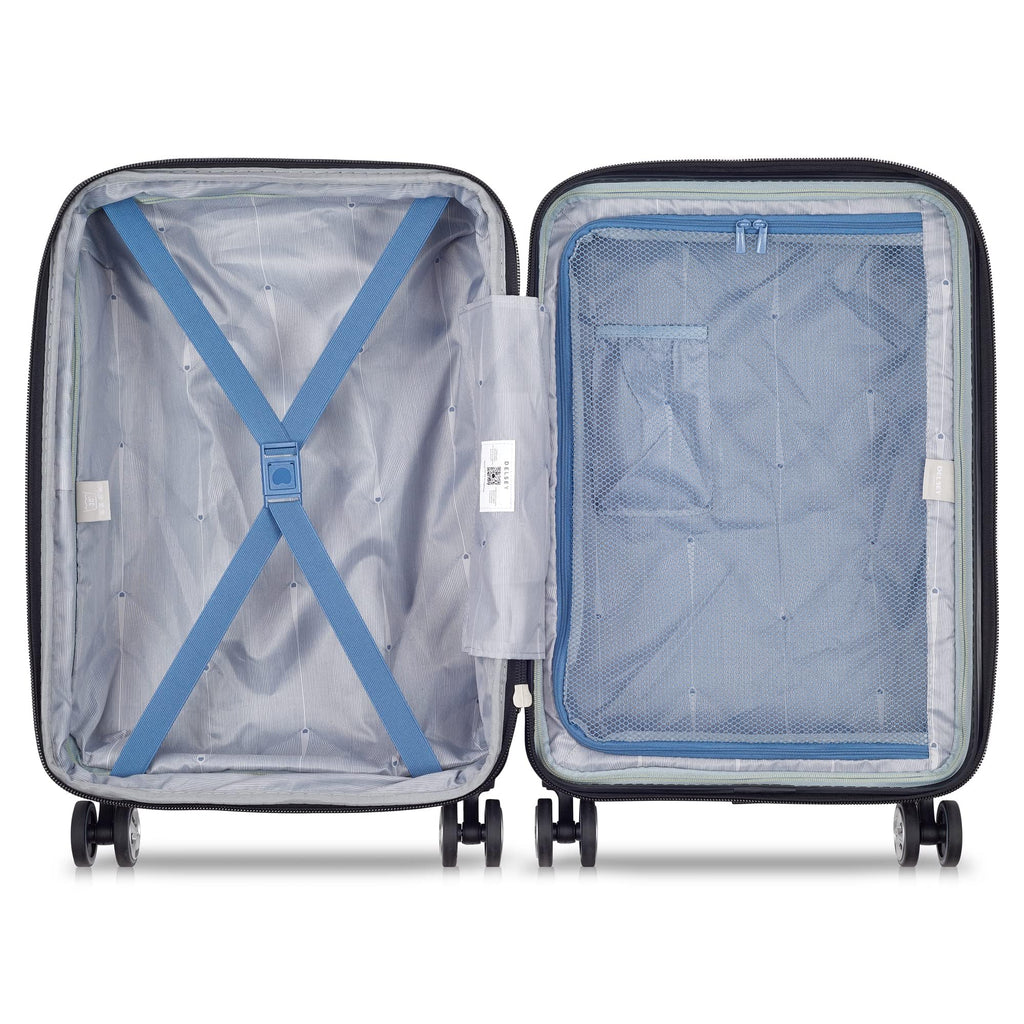 DELSEY PARIS Cruise 3.0 Hardside Expandable Luggage with Spinner Wheels, Black, Carry on 20 Inch