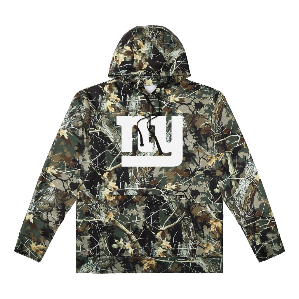 FOCO NFL Men's Official Sideline Hunter Camo Primary Logo Performance Pullover Hoodie Sweatshirt