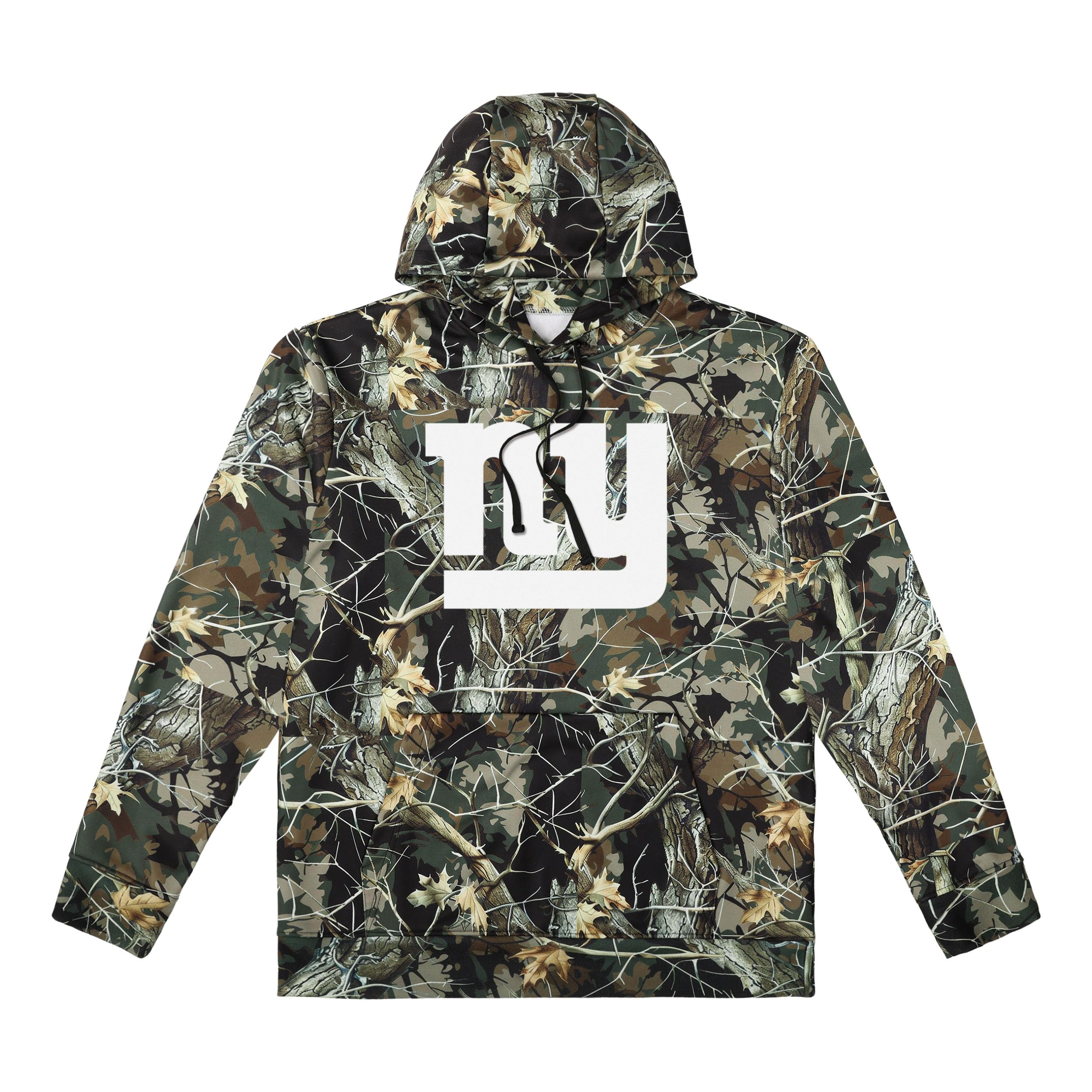 FOCO NFL Men's Official Sideline Hunter Camo Primary Logo Performance Pullover Hoodie Sweatshirt