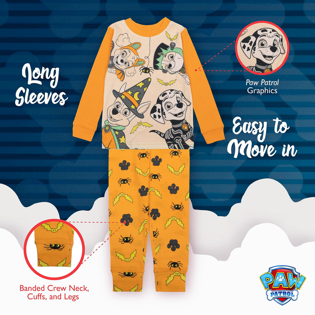 Nickelodeon Unisex Kids' Paw Patrol 2-piece Snug-fit Cotton Holiday Pajama Set, Soft & Cute for Kids
