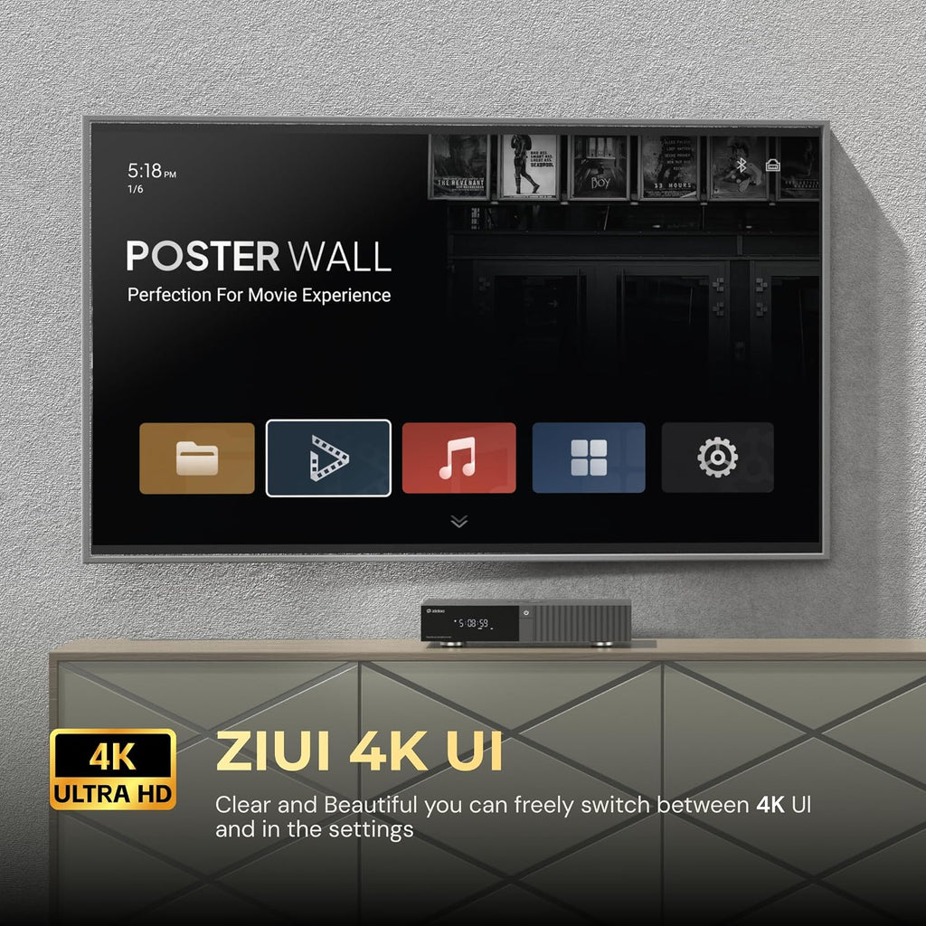 zidoo Z3000 PRO-8K HDR Media Player, Amlogic S928X-K Processor 8G+64G, Base on Android 11os, Support DV,HDR10+ and All HDR Technoly,BDMV/BDISO