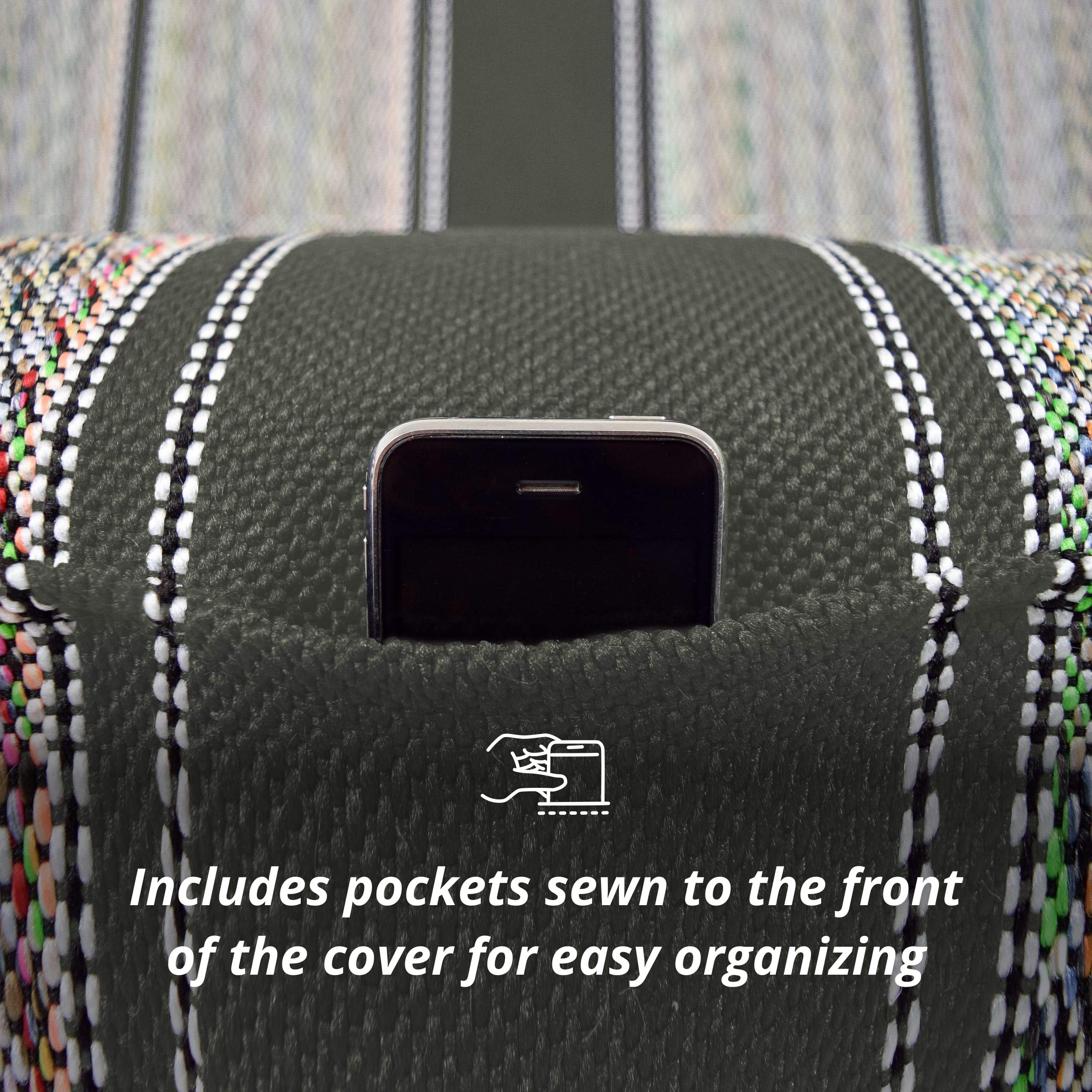 Seat Covers Unlimited - Universal Car Seat Cover for Truck and Car Bench Seats that are One Piece and Durable for Long Lasting Protection - Black