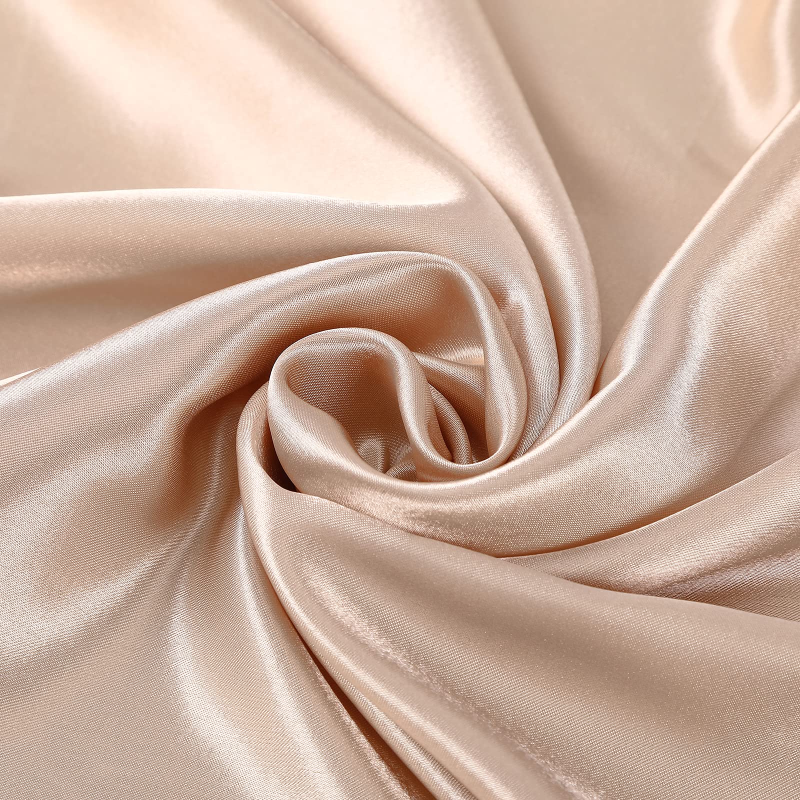 AWAYTR 35” Large Satin Square Head Scarf - 2Pcs Silk Like Floral Head Scarves Square Satin Hair Scarf Bandanas for Women
