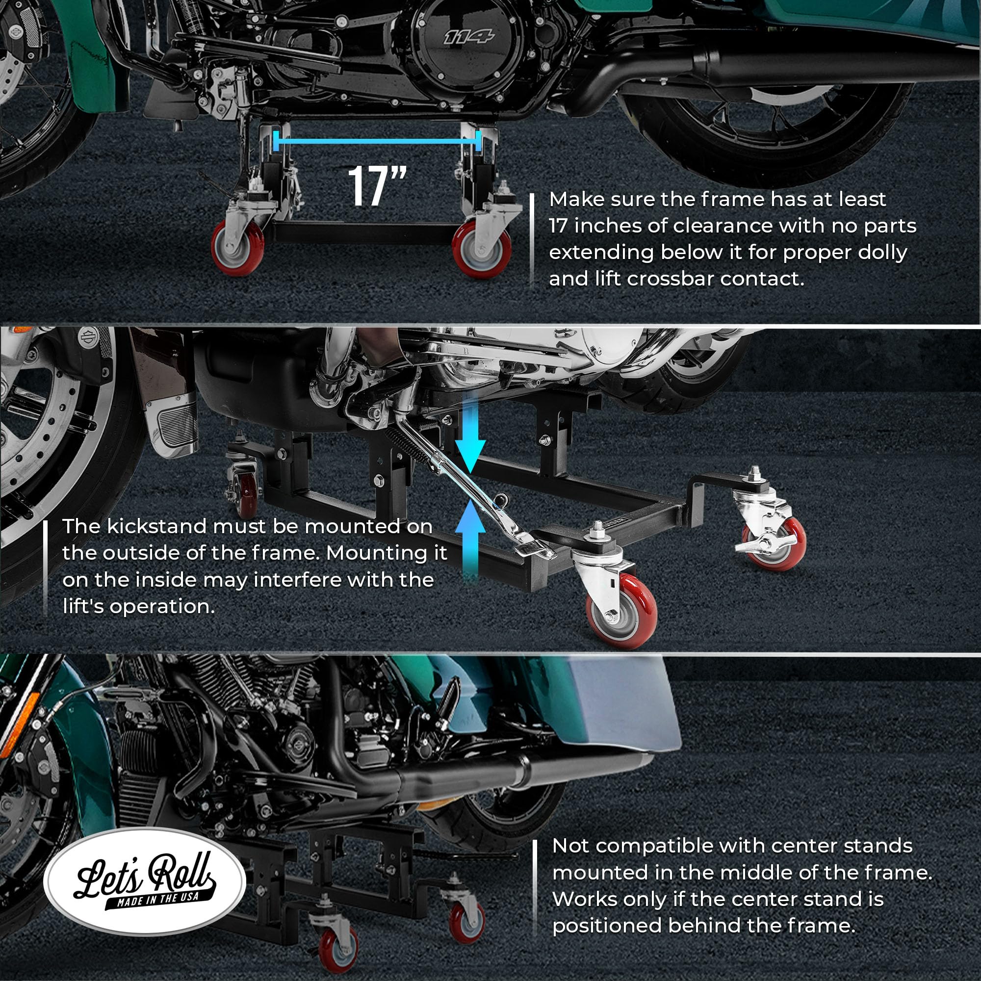 Dolly, Apexx Pro Lift Jack, & Wall Rack