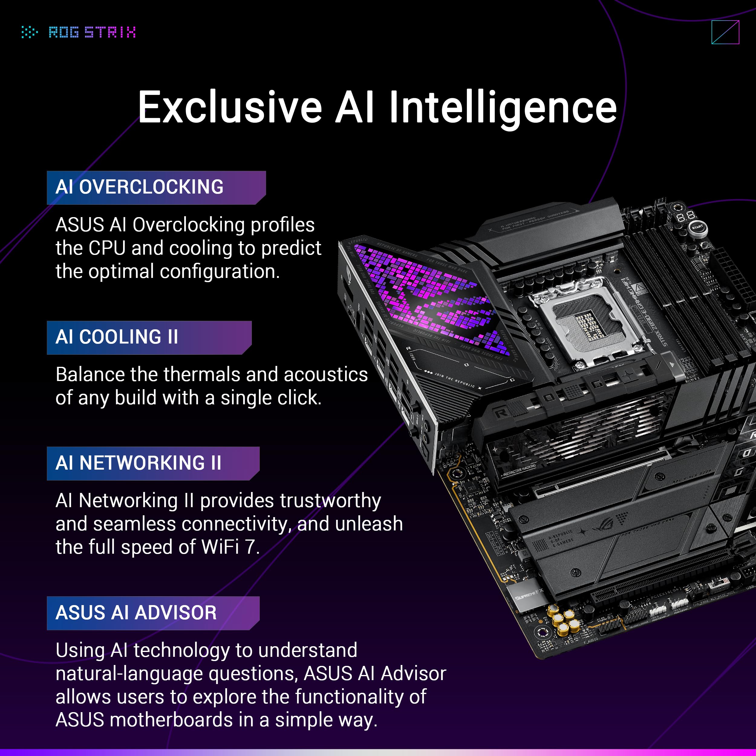ASUS ROG Strix Z790-E Gaming WiFi 6E LGA 1700(Intel 14th,13th&12th Gen) ATX gaming motherboard(PCIe 5.0, DDR5,18+1 power stages,2.5 Gb LAN,Thunderbolt 4,5xM.2, 1xPCIe 5.0 M.2,Front panel USB 3.2 port)