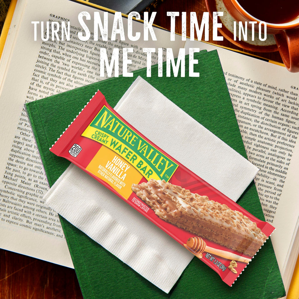 Nature Valley Crispy Creamy Wafer Bars, Blueberry, Whole Grain, 5 Bars, 6.5 oz