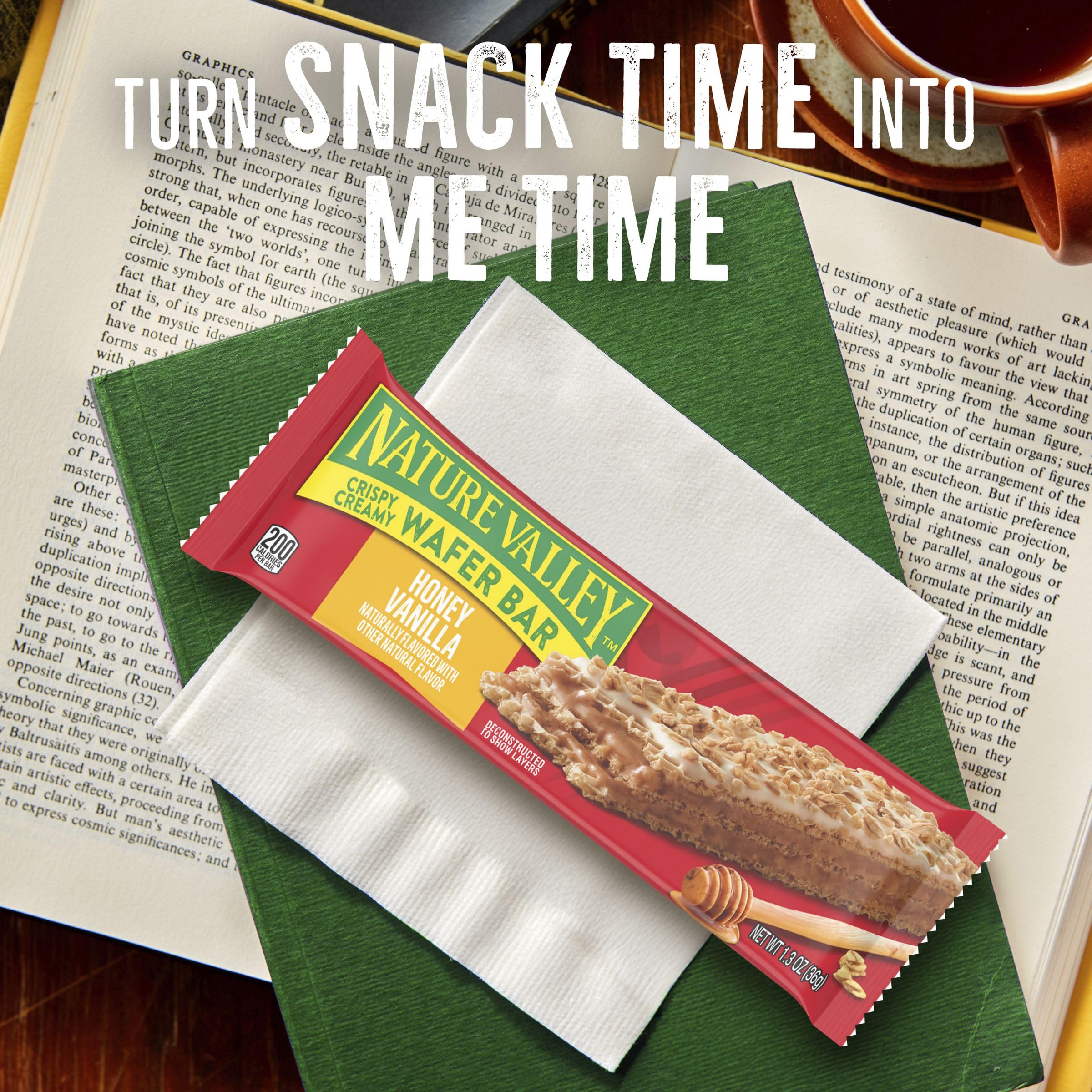 Nature Valley Crispy Creamy Wafer Bars, Blueberry, Whole Grain, 5 Bars, 6.5 oz