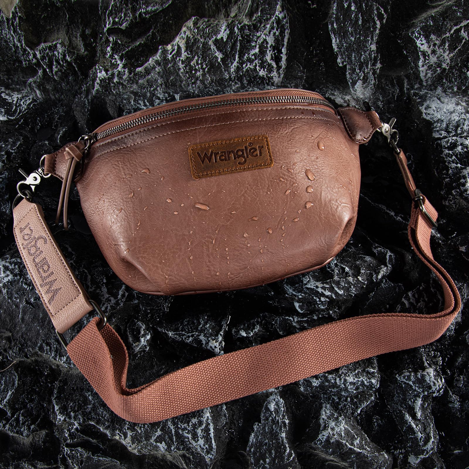 Wrangler Crossbody Bags for Women Large Fanny Packs Bum Bag Travel Belt Bags Sling Purse