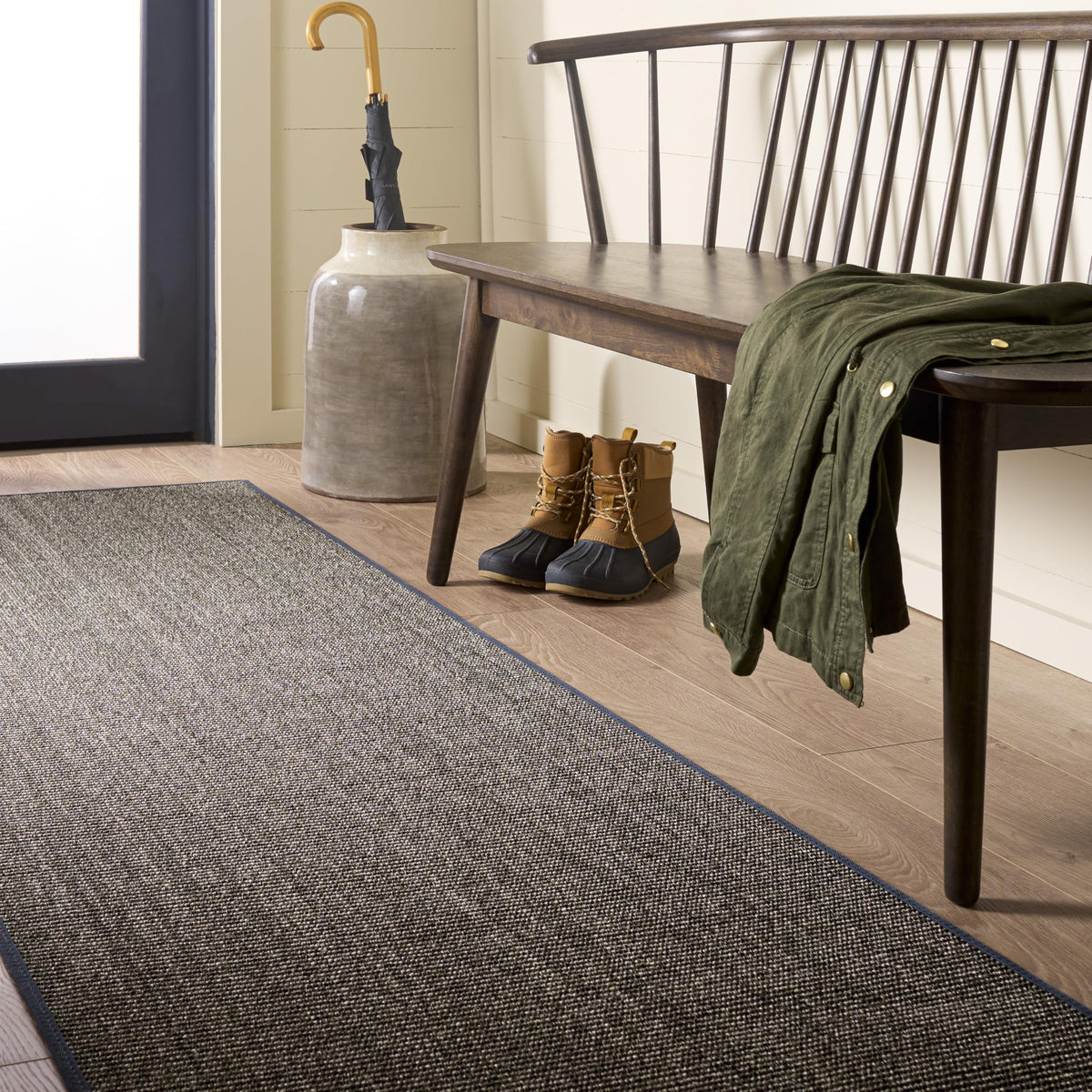Martha Stewart x SAFAVIEH Area Rug Collection - 1'9" x 2'10", Beige & Ivory, Sisal & Jute, Farmhouse Style, Ideal for Living Room, Bedroom, Office, Dining Space (MSR9501C)