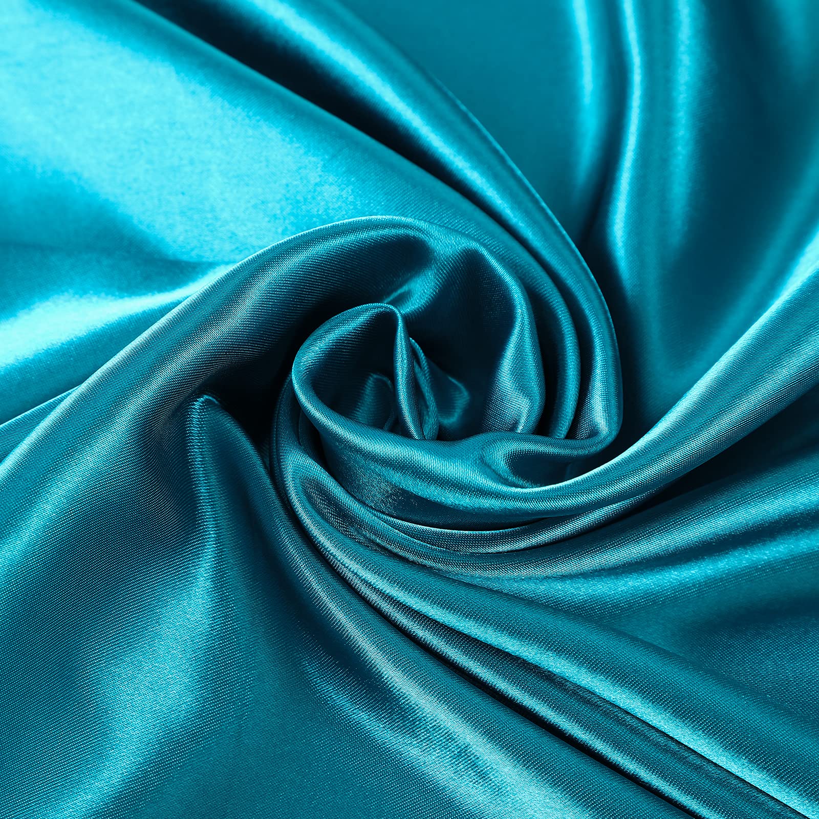 AWAYTR 35” Large Satin Square Head Scarf - 2Pcs Silk Like Floral Head Scarves Square Satin Hair Scarf Bandanas for Women