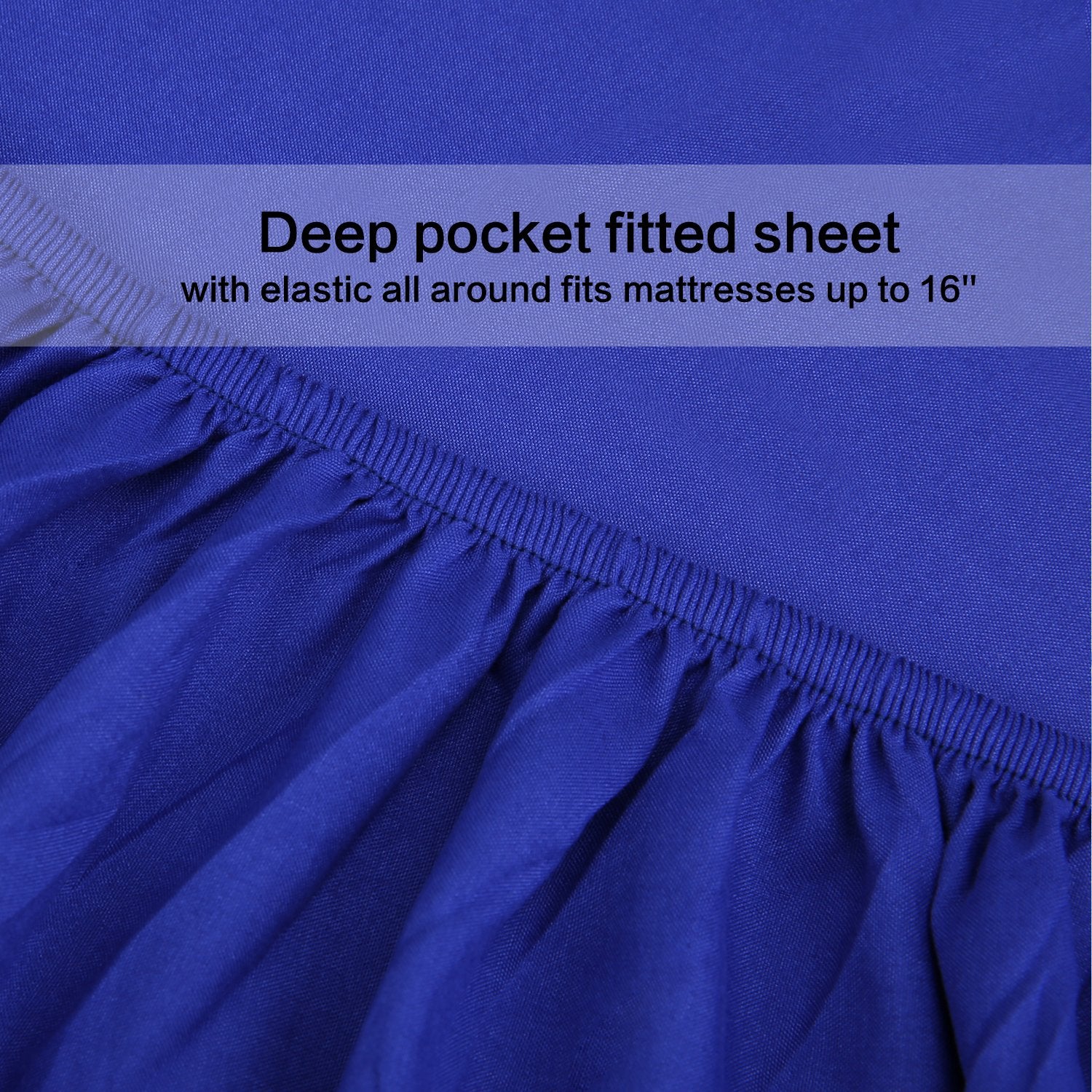 Best Season Bed Sheet Set - 1 Flat Sheet,1 Fitted Sheet and 1 Pillow Cases, Extra Soft Luxury Bedding Set,Deep Pockets,Wrinkle,Fade Resistant - Hypoallergenic- 3 Piece (Twin,Baby Blue)