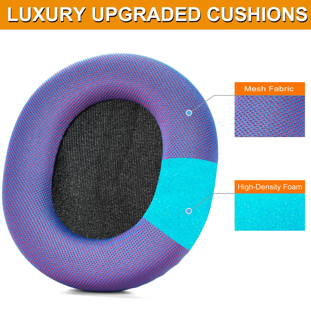 Arctis 3/5 / 7/9 Replacement Black Fabric Ear Pads Cushion Compatible with SteelSeries Arctis 3 / Arctis 5 / Arctis 7 Arctis 9 / Arctis 1 / Arctis pro Lossless Wireless Gaming Headset Headphone