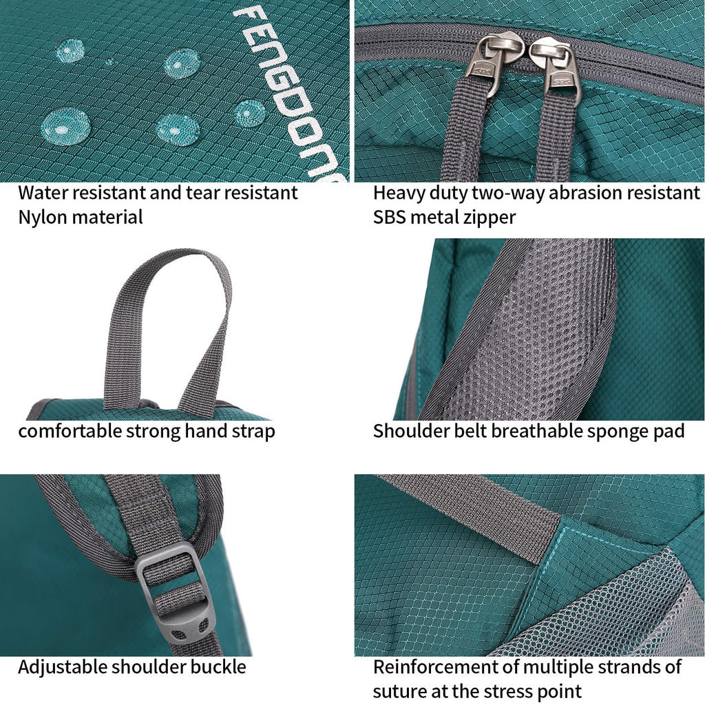 FENGDONG 35L Lightweight Foldable Waterproof Packable Travel Small Hiking Backpack Daypack for men women
