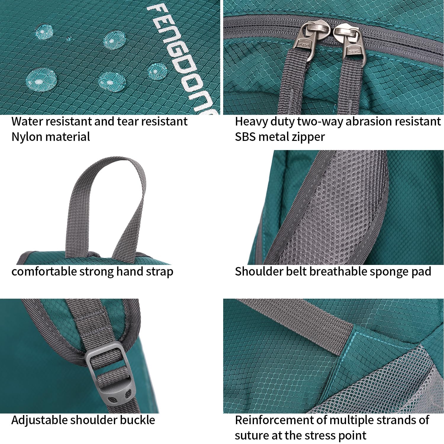 FENGDONG 35L Lightweight Foldable Waterproof Packable Travel Small Hiking Backpack Daypack for men women