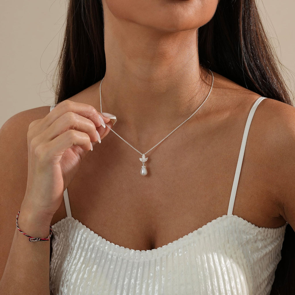 Pearl Necklace for Women Trendy,14k Gold Plated Necklace Dainty Wedding Necklace Small Cute Choker Necklace Gold Prom Drop Necklace Vintage Waterproof Jewelry for Women Prom Jewelry Fashion Gifts