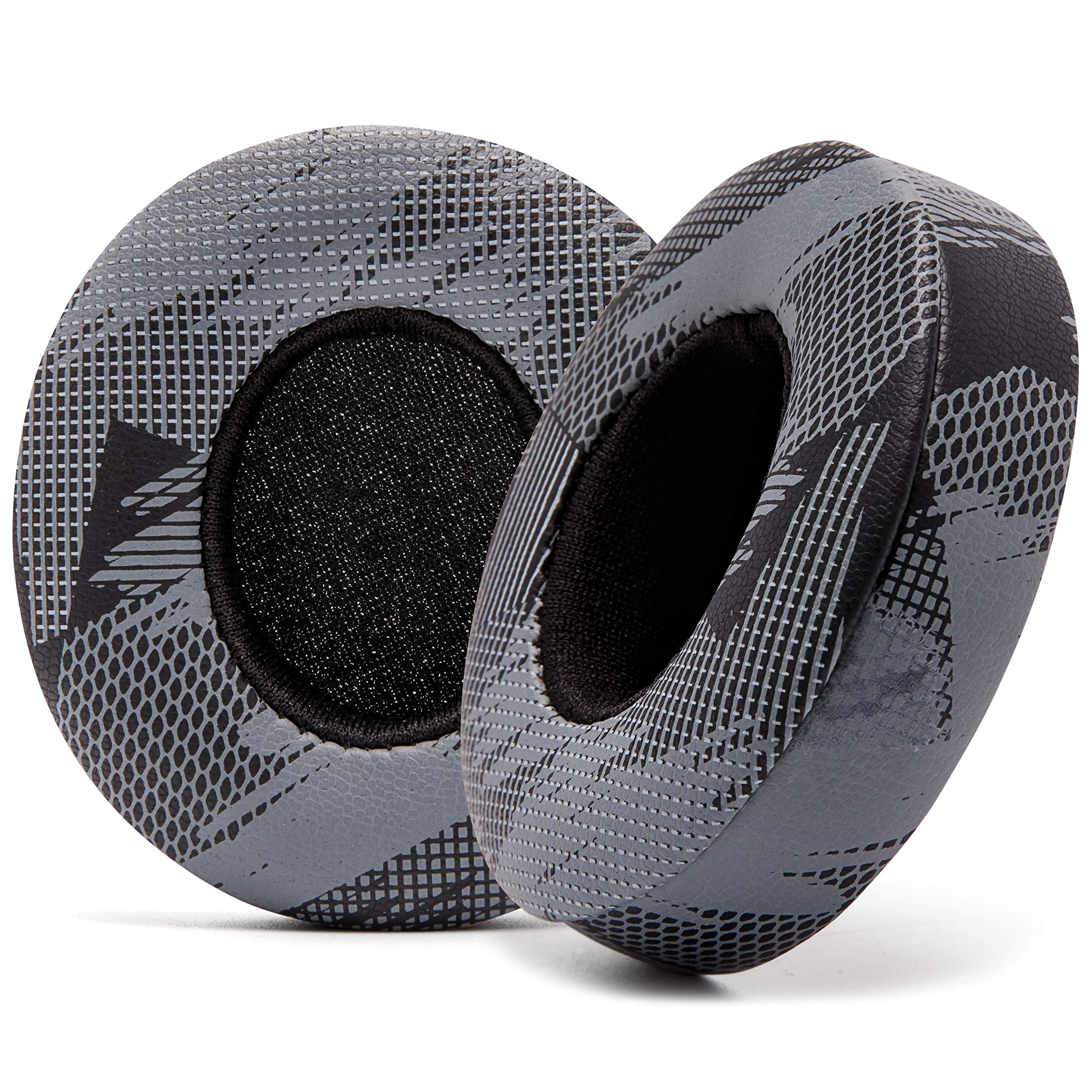 WC Extra Thick Replacement Earpads for Beats Solo 2 & 3 by Wicked Cushions - Ear Pads for Beats Solo 2 & 3 Wireless ON-Ear Headphones - Soft Leather, Luxury Memory Foam, Strong Adhesive | 90's Black