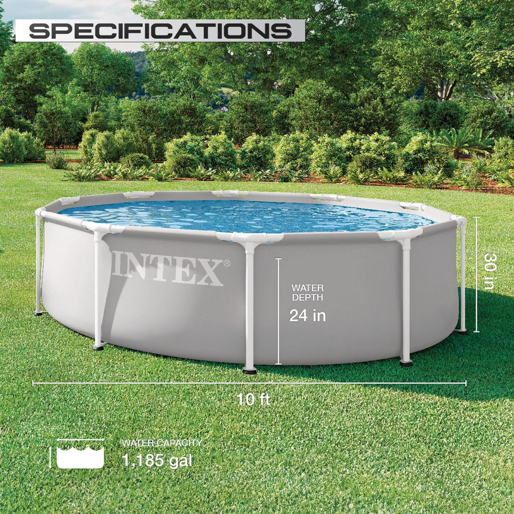 INTEX 26700EP 10Ft X 30In Prism Frame Premium Above Ground Swimming Pool (Pump Not Included)