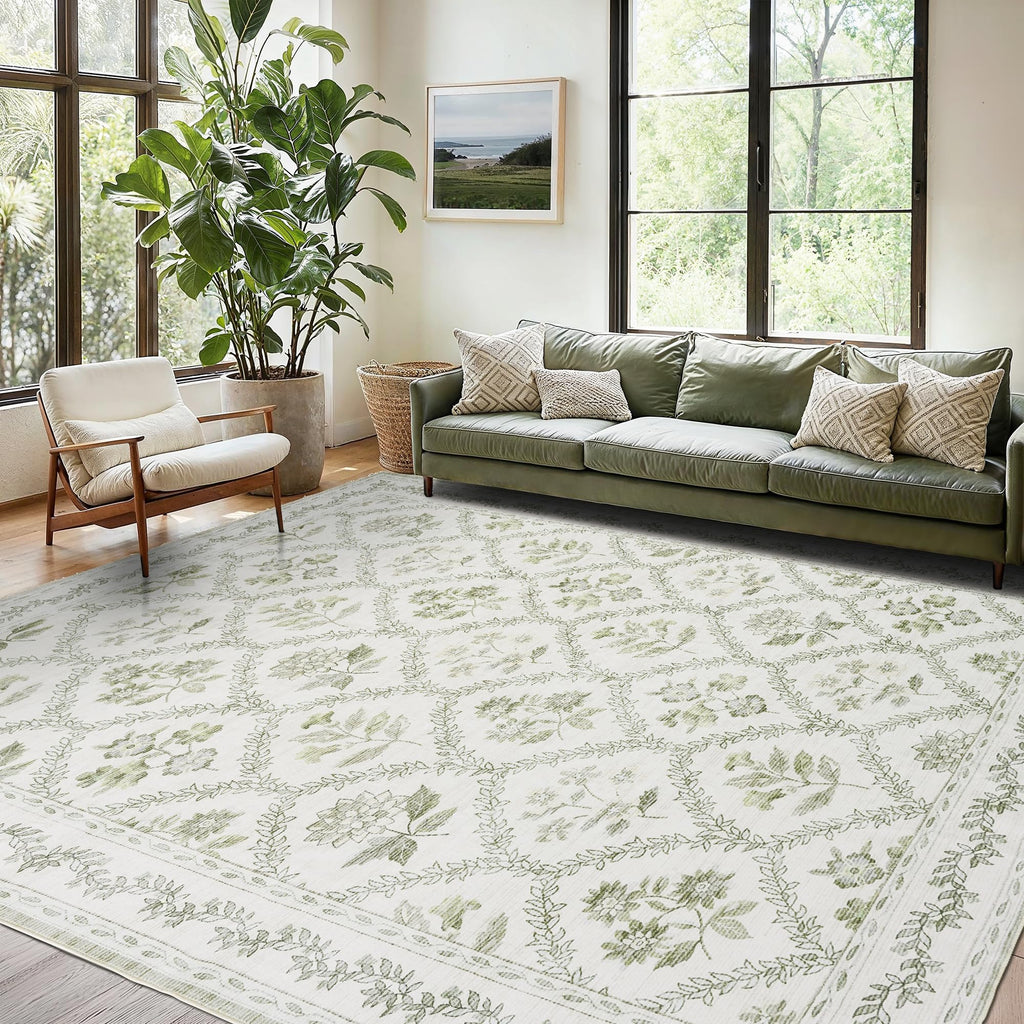 Black Floral Area Rug for Entryway 2x3 Washable Small Rug Low Pile Non Slip Distressed Entry Mat Soft Farmhouse Indoor Entrance Door Mat for Kitchen Bedroom Home Office Black Grey and White