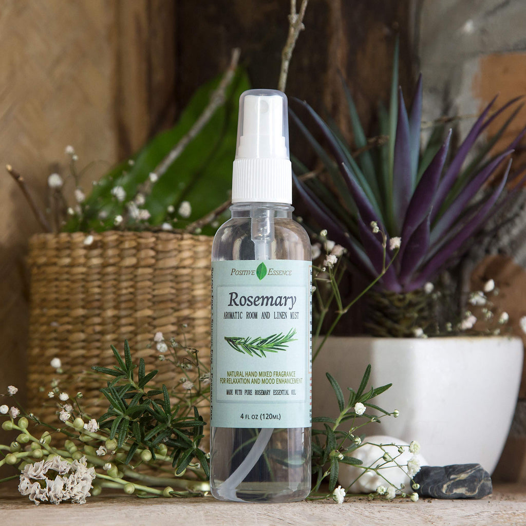 Linen and Room Spray Gift Set, (Lavender, Lemongrass, Rose, & Peppermint), Natural Air Freshener Made with Pure Essential Oils & Minimal Ingredients, Perfect Bathroom Spray or Room Mist, 4-Pack