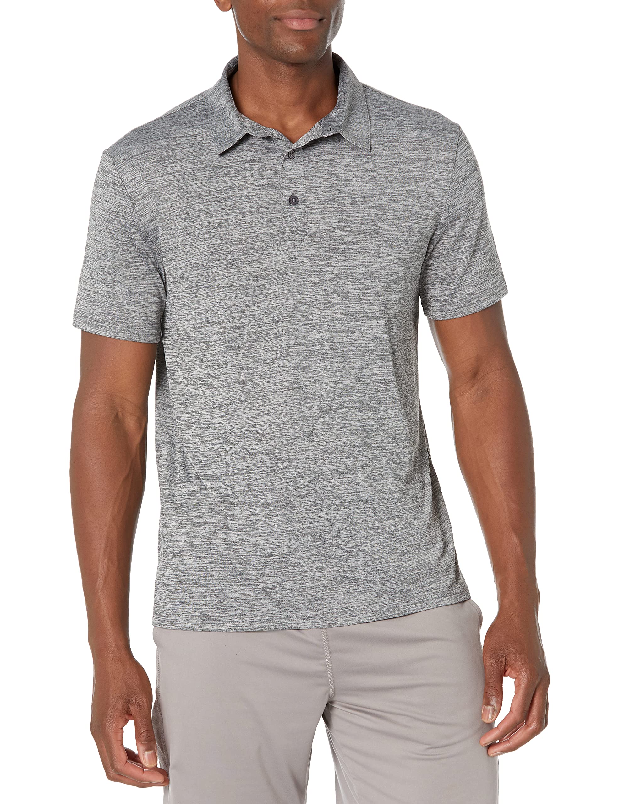 Amazon Essentials Men's Slim-Fit Quick-Dry Moisture Wicking Tech Stretch Short Sleeve Lightweight Golf Polo Shirt