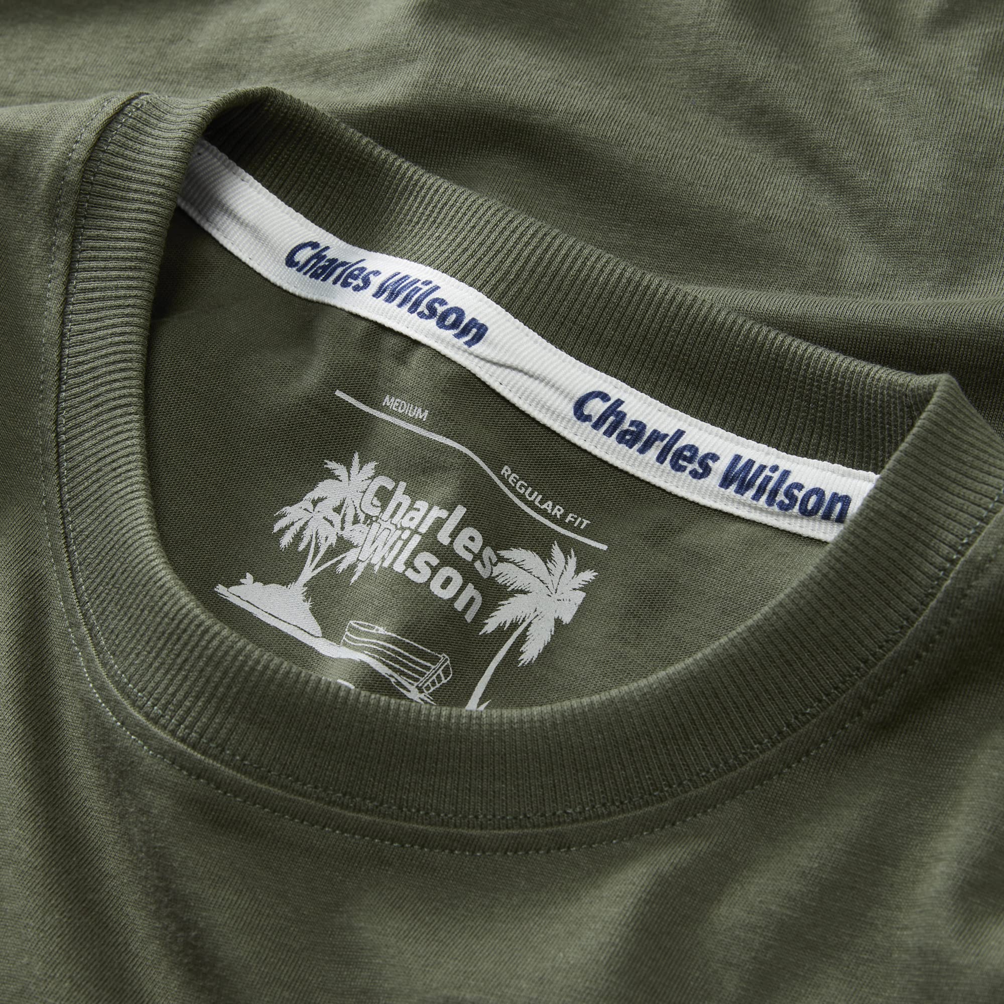 Charles Wilson Men's 5 Pack Crew Neck T-Shirt