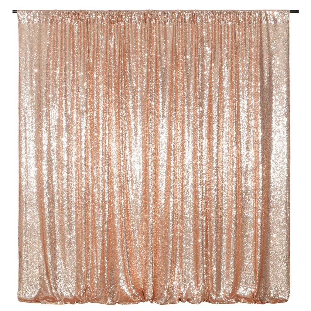 Poise3EHome Baby Blue Sequin Backdrop Curtain, 2 Panels 2Ft x 8Ft Glitter Photography Background for Party Baby Shower Wedding Birthday Christmas Thanksgiving Halloween Decoration