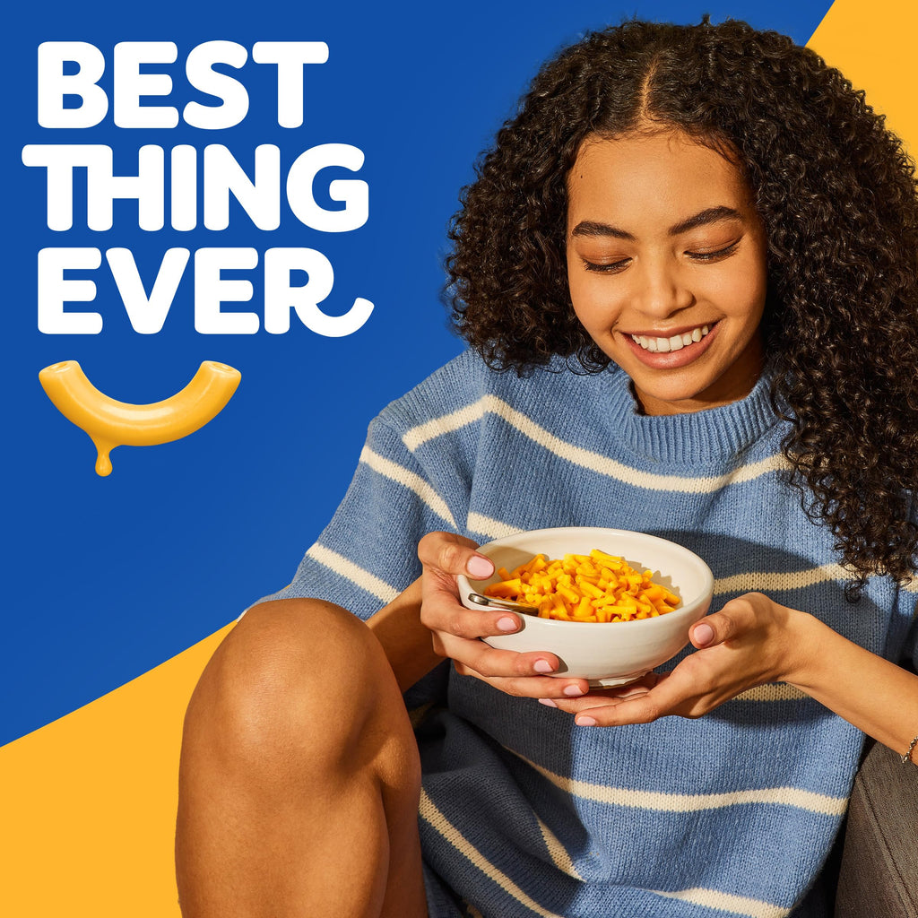 Kraft Mac and Cheese, 4 Boxes, for Easy Dinner or Dinner Sides, Original Flavor, No Artificial Flavors, Preservatives or Dyes, 7.25 oz