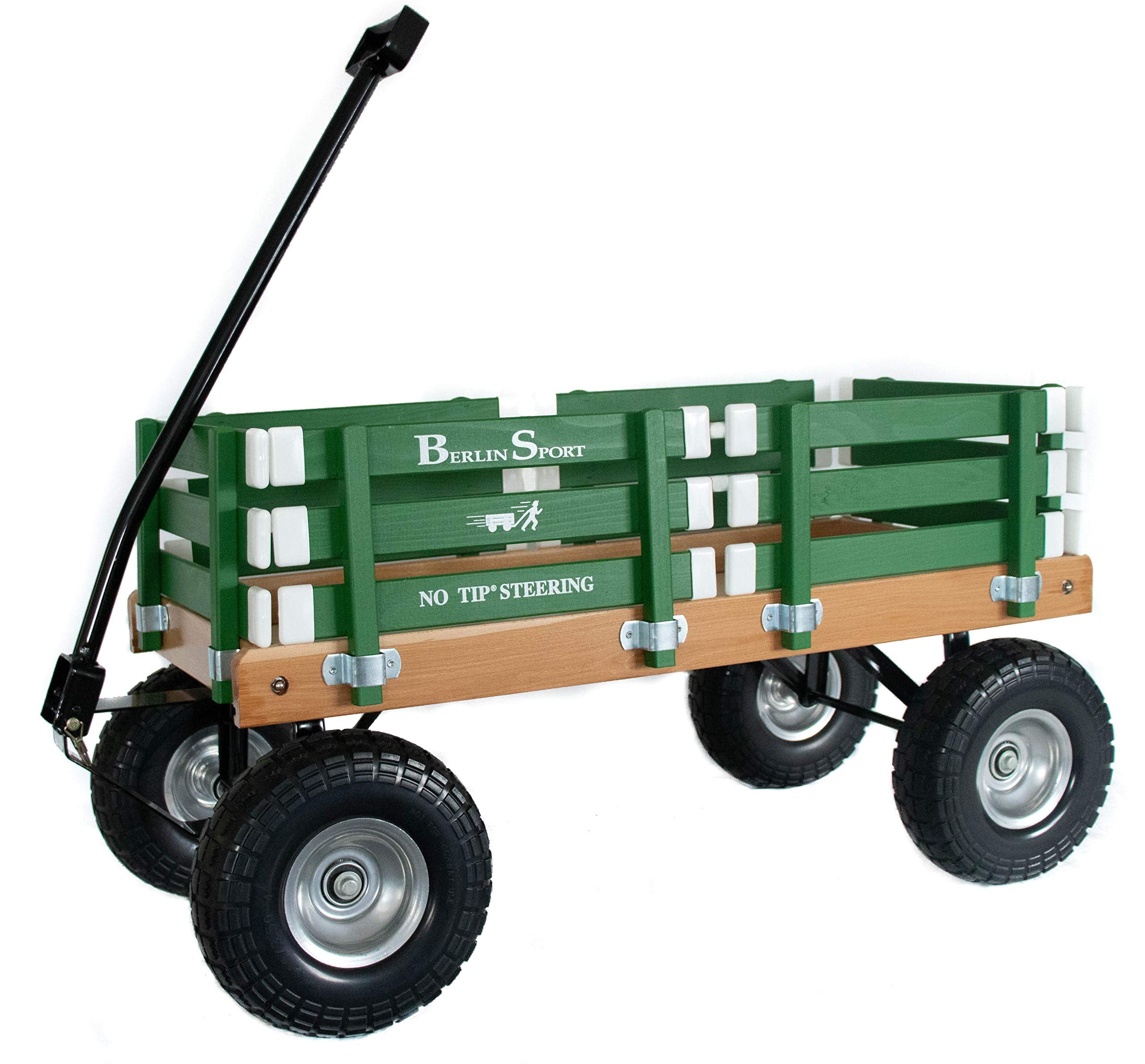 Berlin Flyer Sport Wagon - Model F410 - Amish Made in Ohio, USA - 10" No-Flat Tires (Blue)