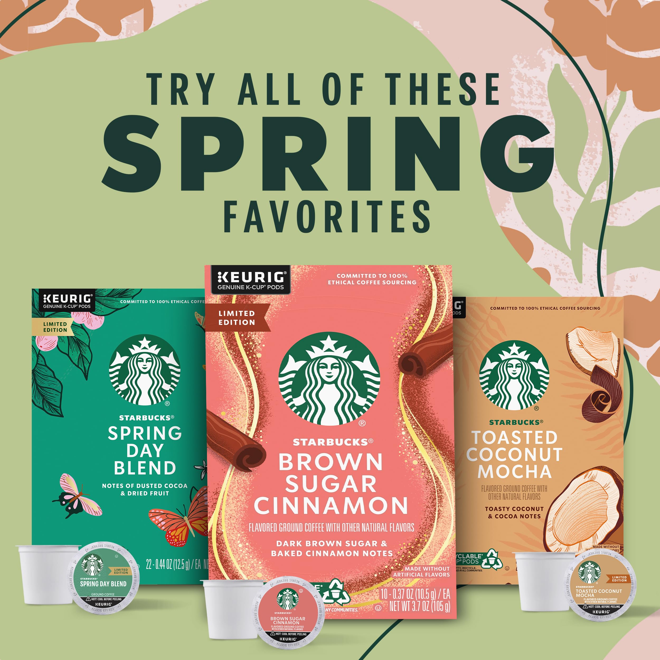 Starbucks K-Cup Coffee Pods, Starbucks Blonde Espresso Roast Hot or Iced Coffee, 22 Keurig Pods