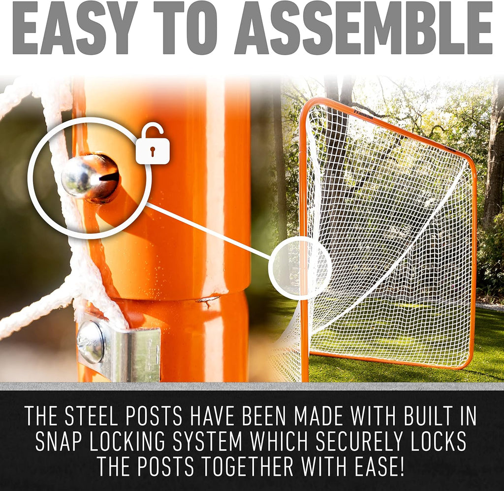Franklin Sports Official Quikset Lacrosse Goal - 6' x 6'