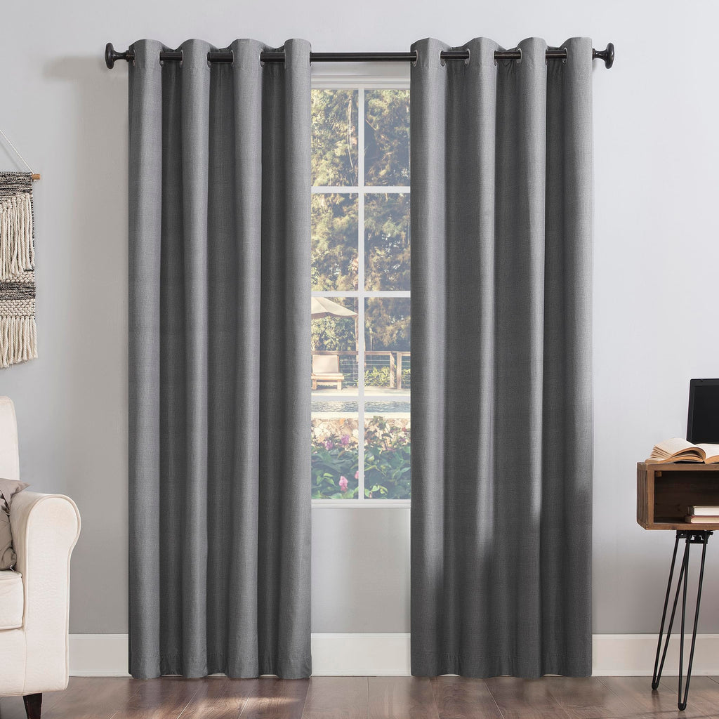 Sun Zero Columbia Thermal Insulated 100% Blackout Grommet Curtain Single Panel, 50" x 63", Cedar Orange