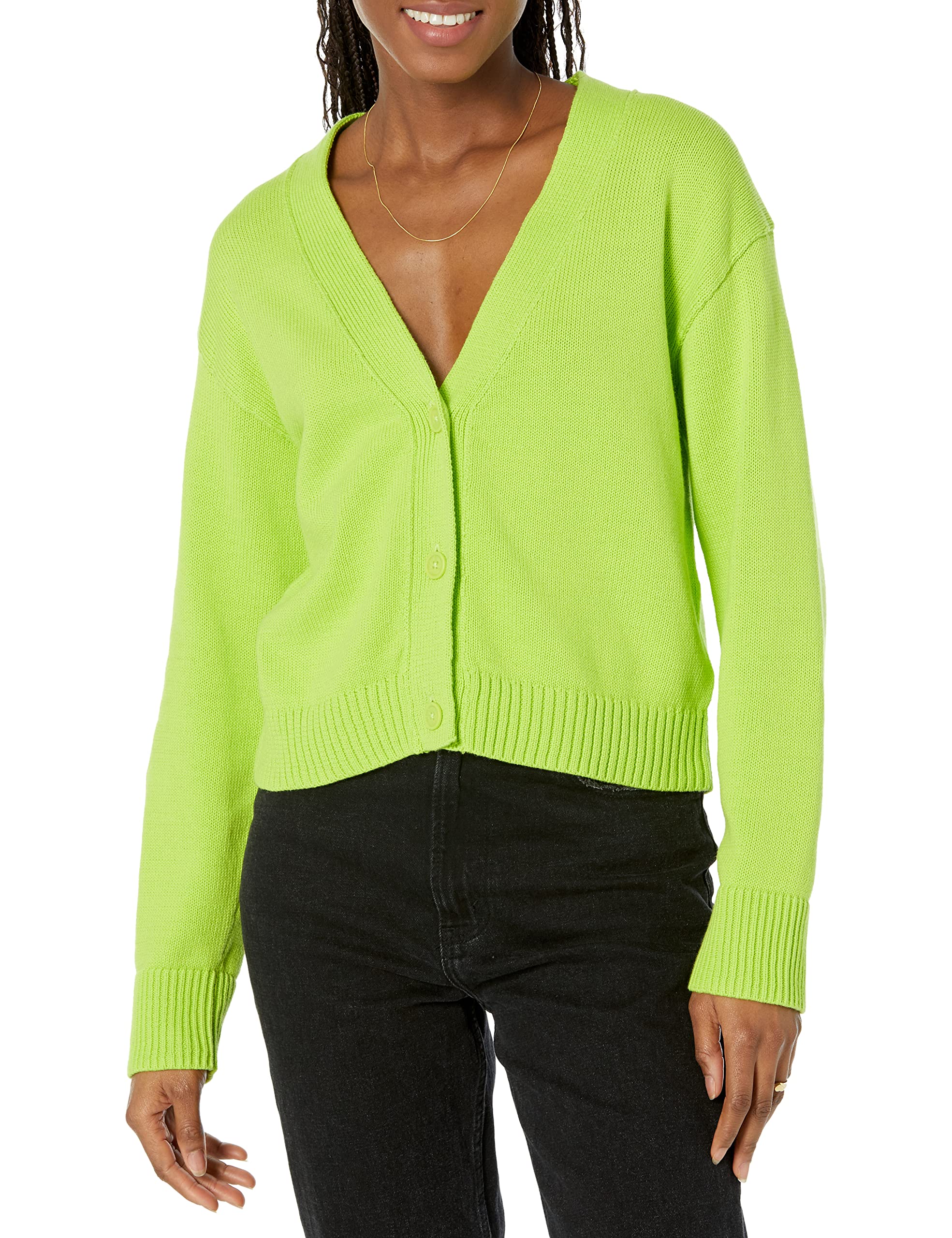 Amazon Essentials Women's Relaxed Fit Midweight Cardigan Sweater