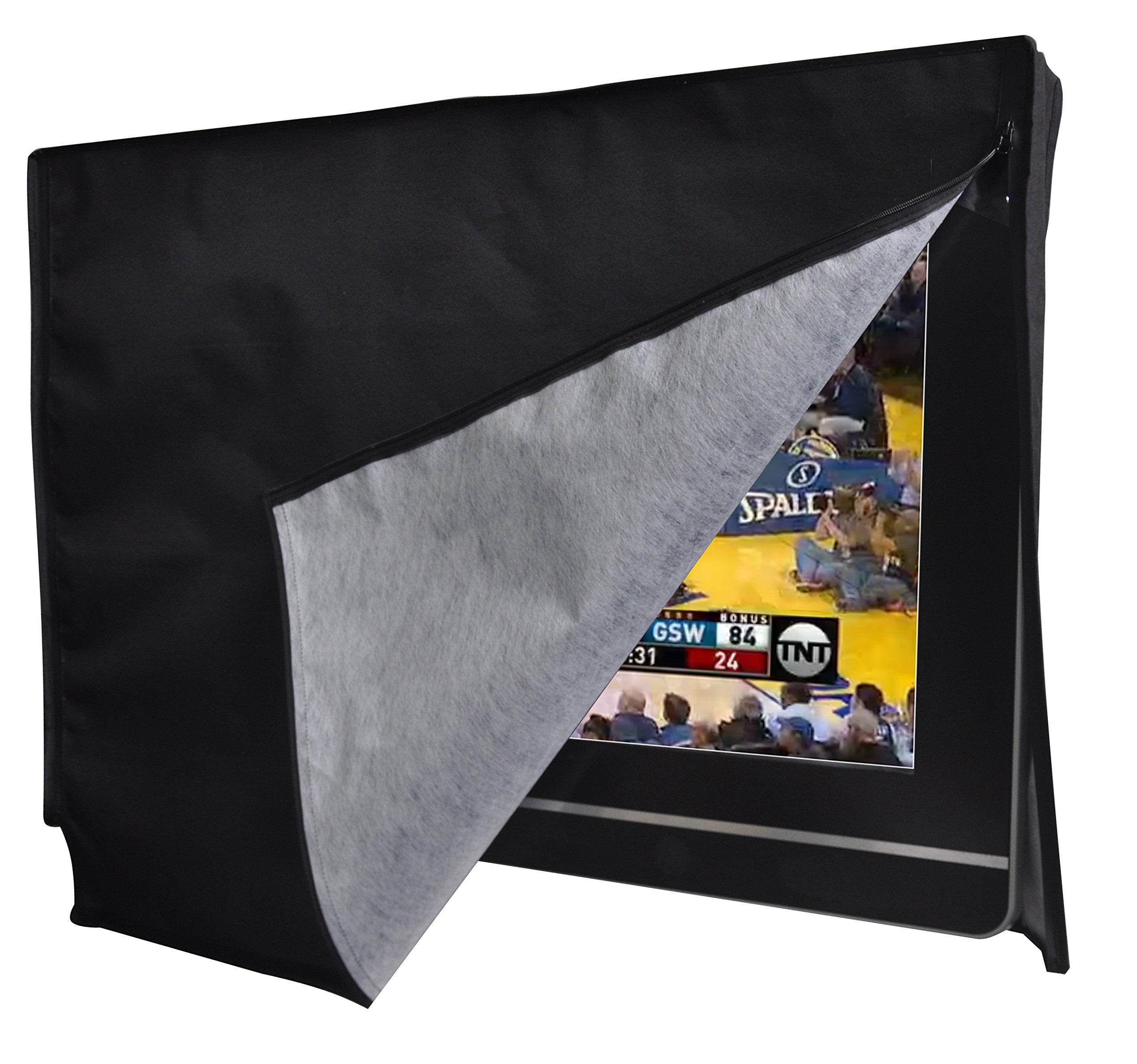 Outdoor 22”-24“-26" TV Set Cover,Scratch Resistant Liner Protect LED Screen Best-Compatible with Standard Mounts and Stands (Beige)