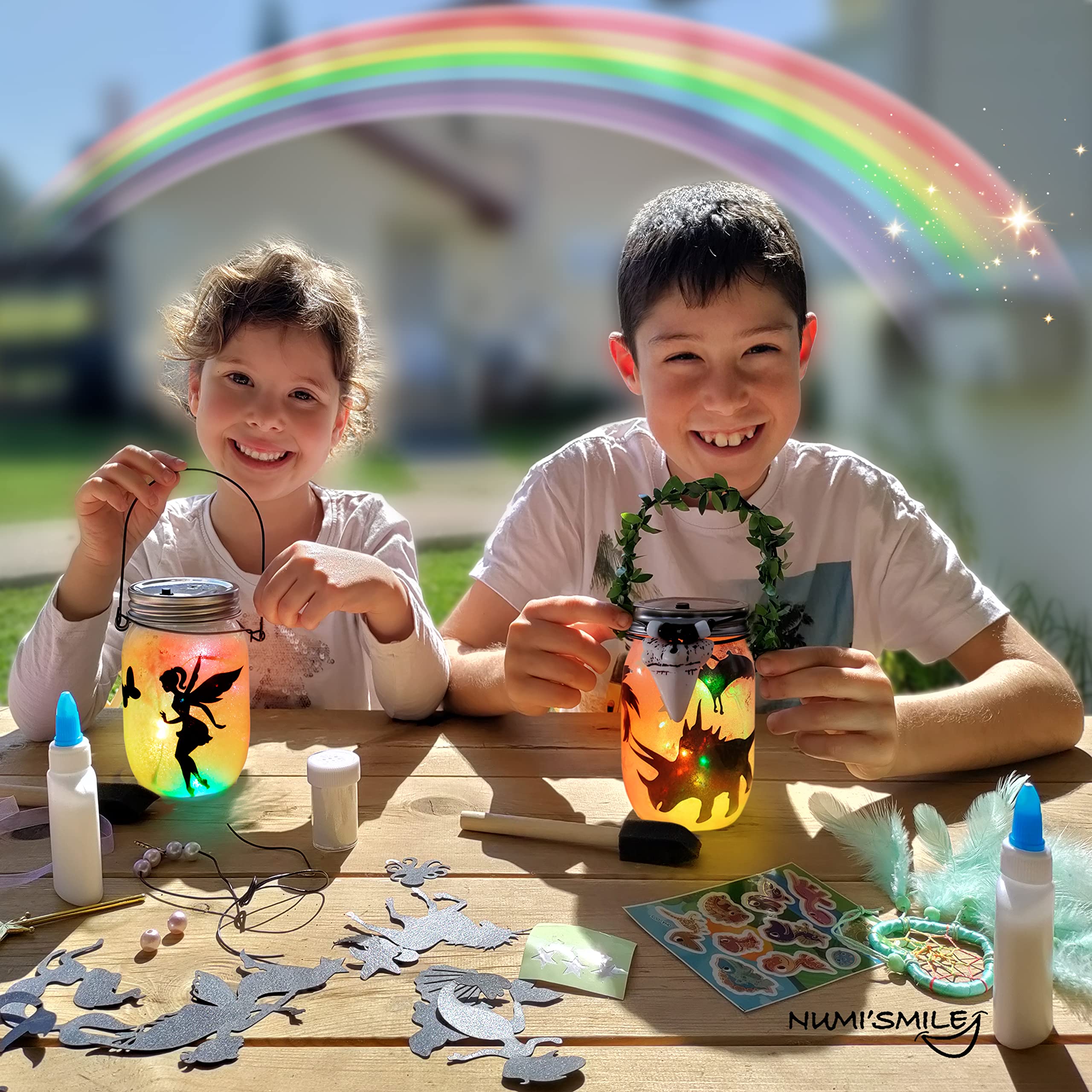NUMI'SMILE Sports Nightlight Gifts for Boys, DIY Kids Crafts & Christmas Presents Ages 3 4 5 6 7 8-12 Years Old, Baseball, Soccer, Basketball, Football Gifts, Hockey, Tennis, Surfing Art Kit