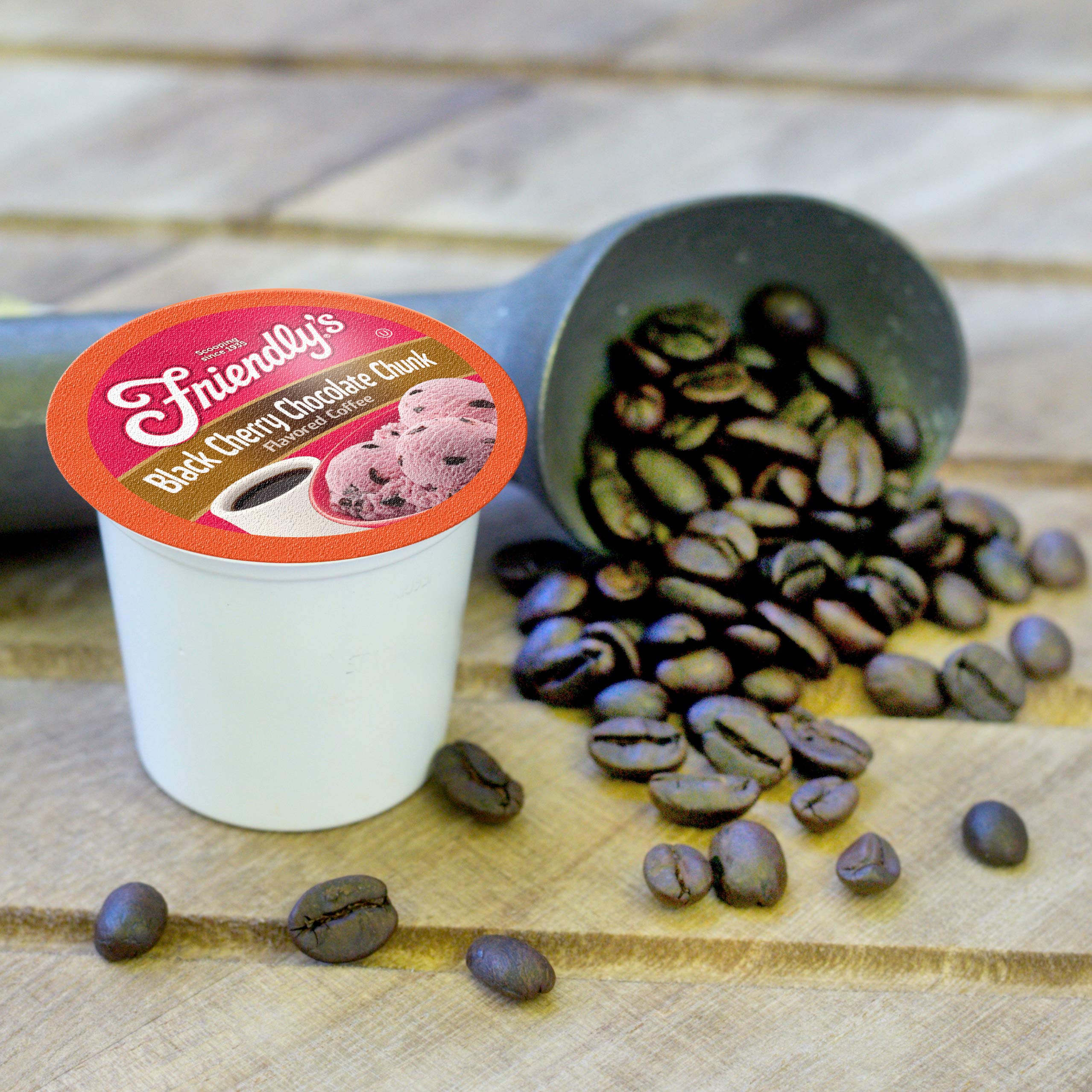 Friendly's Coffee Pods Assorted Flavored Ice Cream Variety Pack Compatible with Keurig K Cup Brewers, Assorted Variety Pack, 40 Count (Pack of 1)