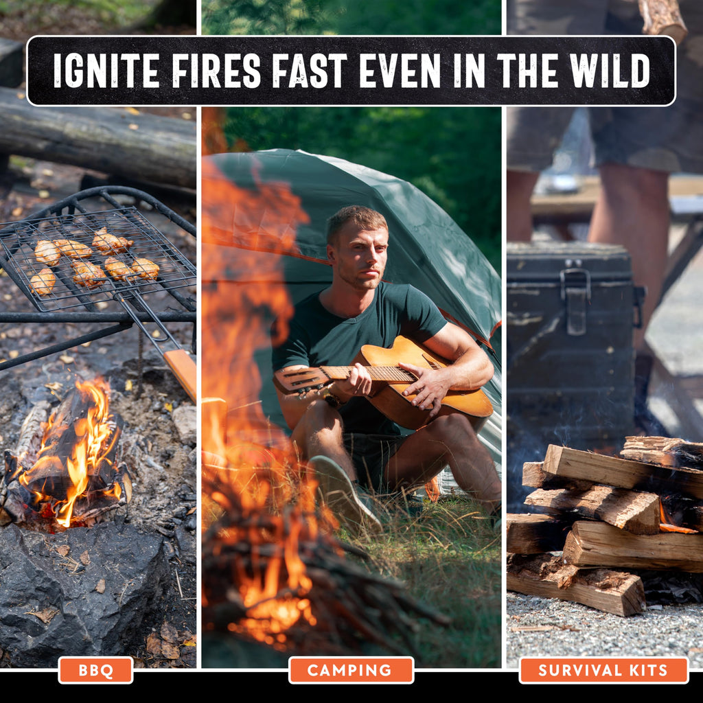 2lb Fatwood Fire Starter Sticks | 100% Natural Fire Starters for Campfires, Firepit, Wood Stoves, Fireplaces, BBQ | Start a Fire w/Just 2 Sticks | Camping Essentials by Billy Buckskin (2lb Bag)