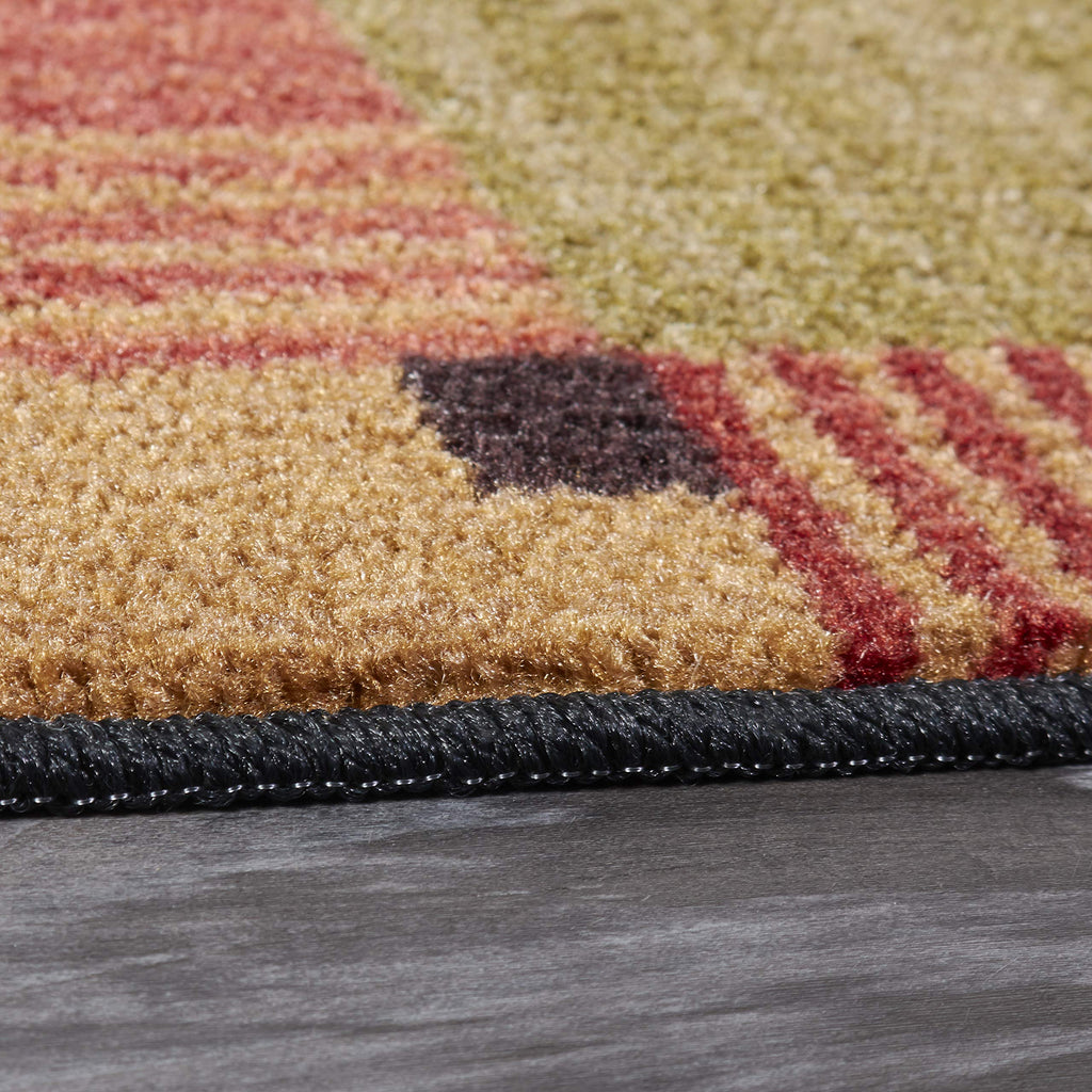 Mohawk Home Alliance Modern Geometric 1' 8" x 2' 10" Area Rug - Red - Perfect for Living Room, Dining Room, Office