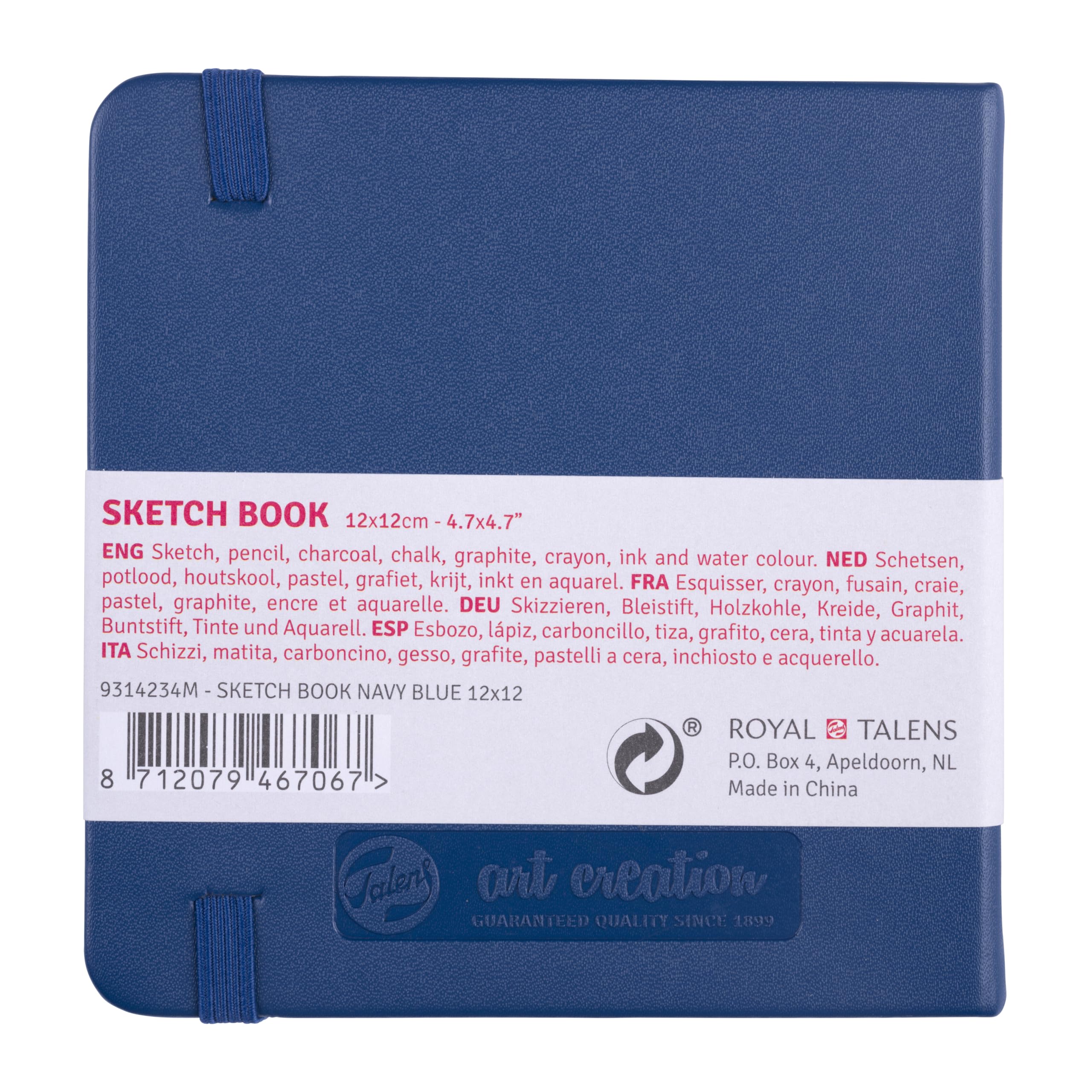 Talens Art Creation Sketchbook 80 Sheets, 13 cm x 21 cm, Black